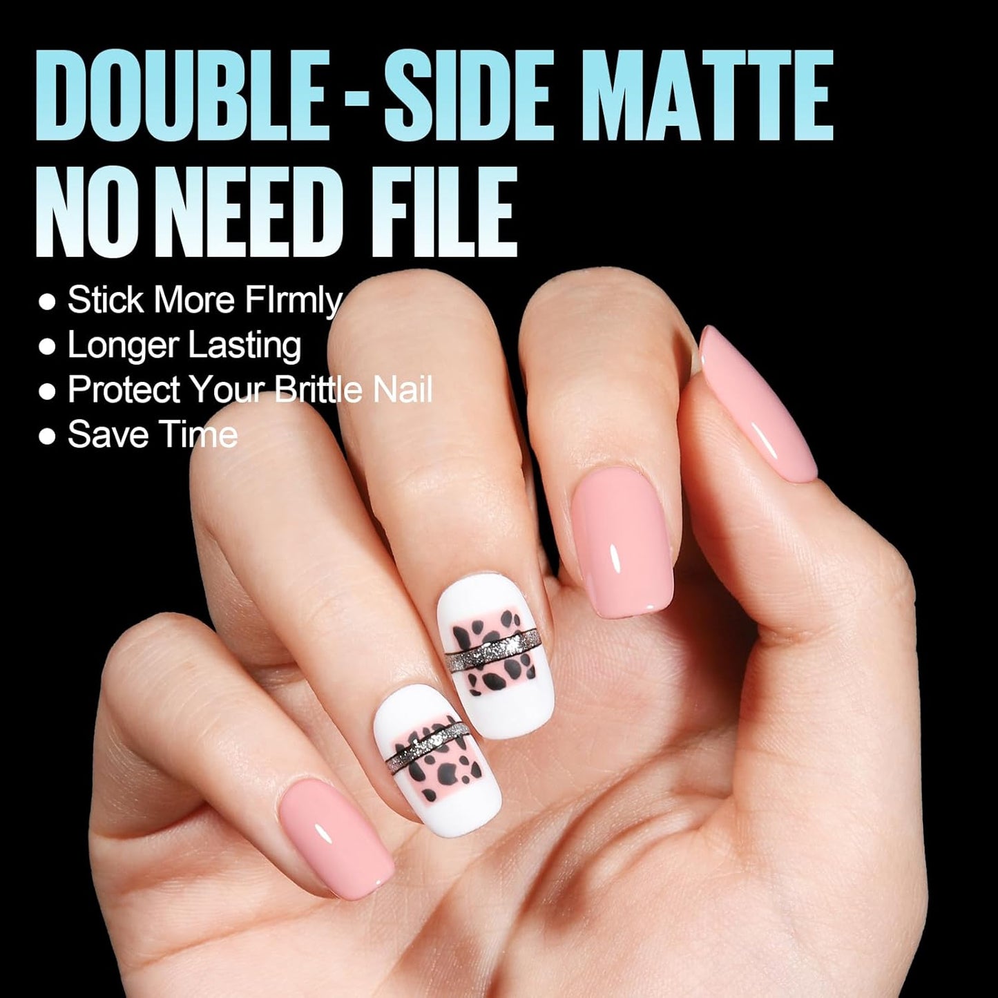 TOMICCA Short Oval Gel Tips, Oval Gel Nail Tips, No File Full Cover Press On Nails, Double Sided Matte Nail Tips, 360Pcs 15 Sizes Professional Nail Salon Manicure at Home for Girls and Women