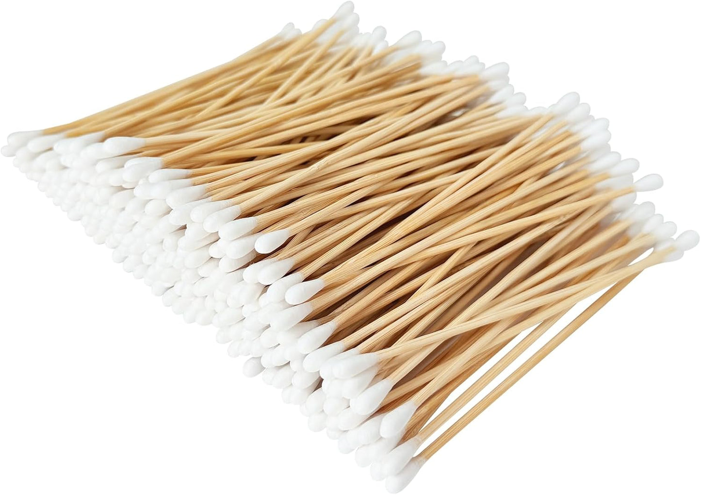 Gun Cleaning Swabs, Dual - Ends Tips, 6 Inch Gun Cleaning Supplies, Long Cotton Swabs with Bamboo Sticks in A Storage Case for Gun Cleaning and Maintenance