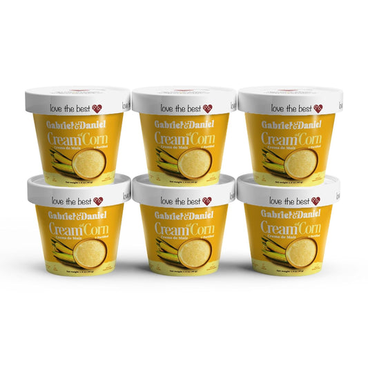 Gabriel & Daniel Gluten Free Instant Cream of Corn – Non-GMO, Pure and Wholesome Hot Cereal – Smooth & Creamy Texture with Vanilla – Microwave Cup for a Nourishing and Easy Breakfast To Go (Pack of 6)
