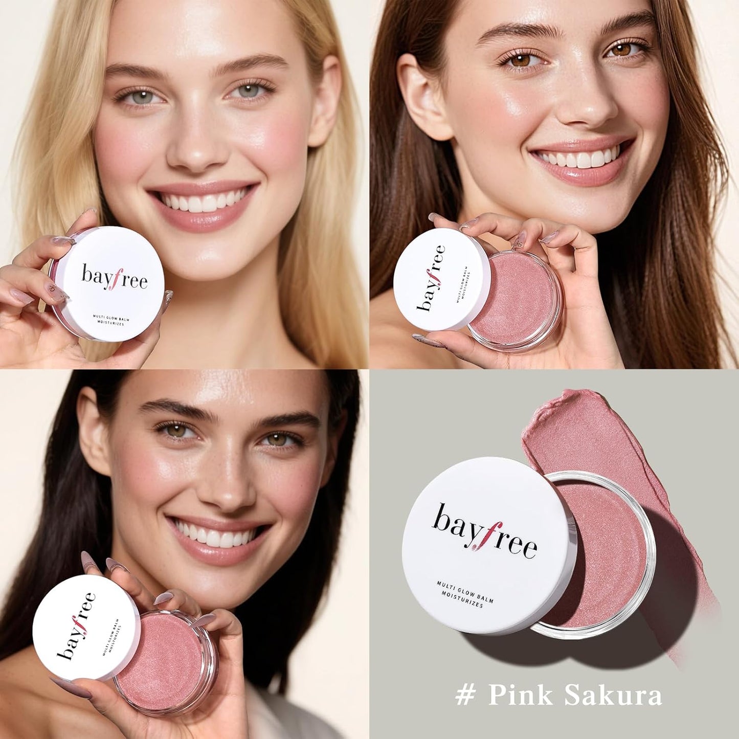 Multi Glow Balm, Cream Blush for Cheeks, Blush Balm Face Makeup, Radiant Finish, Hydrating, Creamy, Lightweight & Blendable Color, Face Makeup, 0.63 Oz