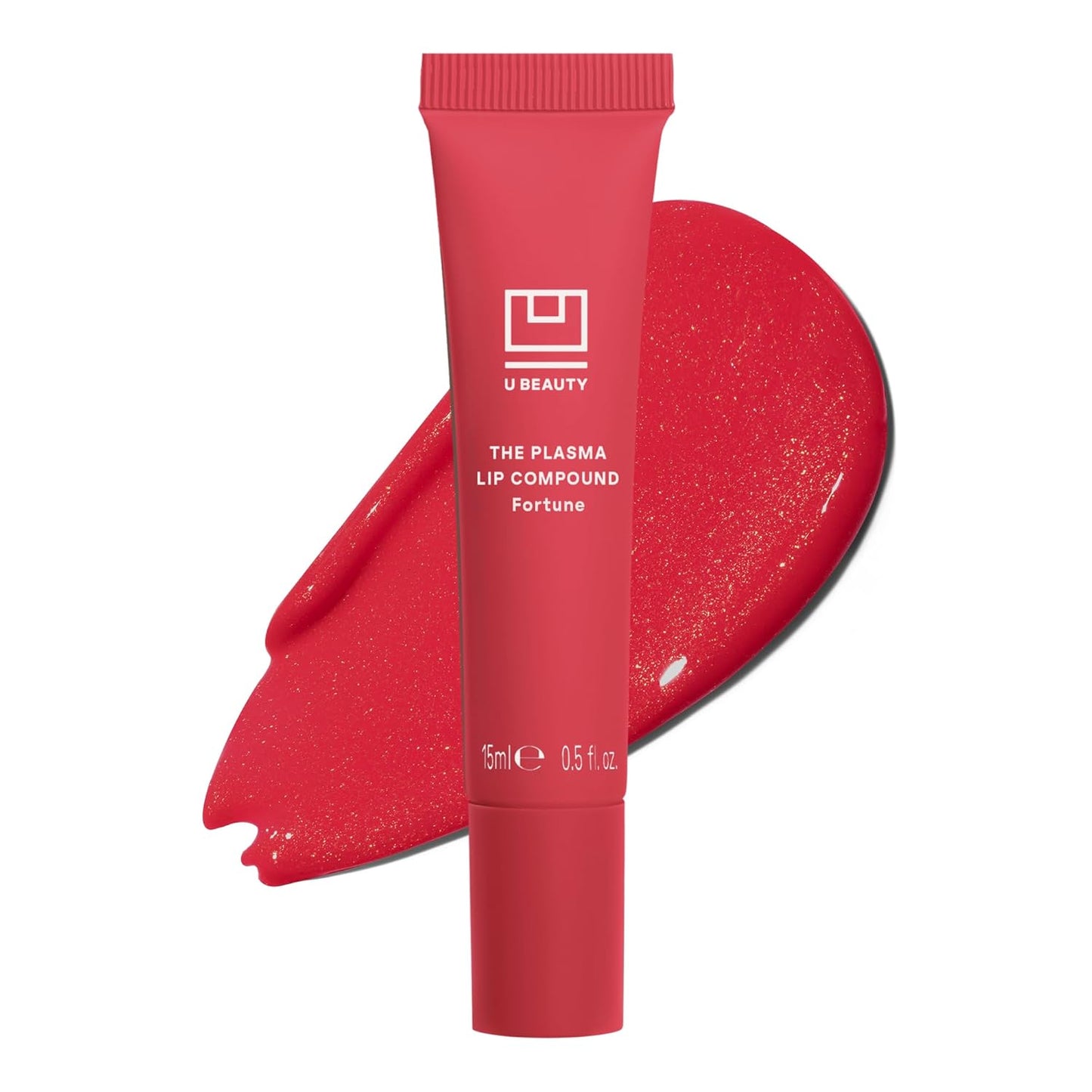U Beauty The PLASMA Tinted Lip Compound - Anti-Aging & Anti-Wrinkle Lip Gloss, Hyaluronic Acid, Shea Butter & Peptides for Hydration & Plumping,Fortune - 15 mL