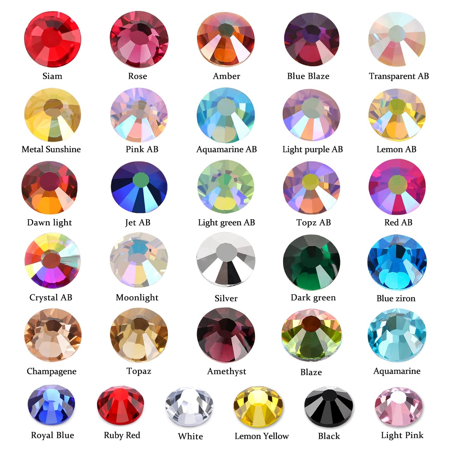 3000Pcs Aquamarine Ab Crystal Rhinestones,Glass Flatback Rhinestones Mini Gemstones for Nail Face Makeup Art Crafts Clothes Decoration -(SS4,1.6mm,Aquamarine Ab)