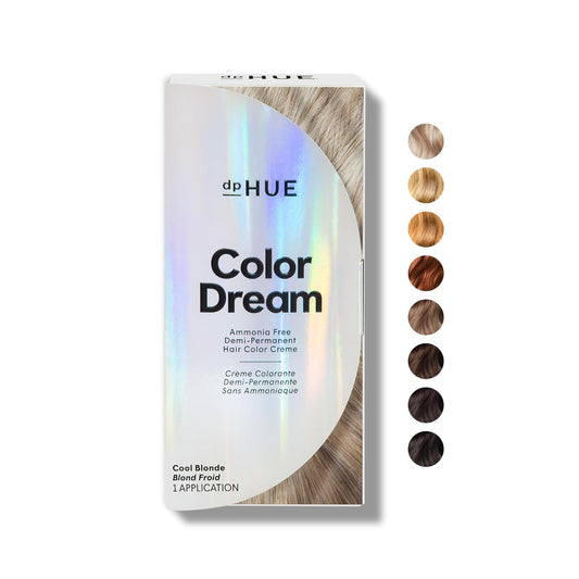 dpHUE Color Dream, Cool Blonde - Ammonia-Free, Demi-Permanent Hair Color - Lasts 16 Washes - Boosts Shine - Paraben & Sulfate Free, Leaping Bunny Certified