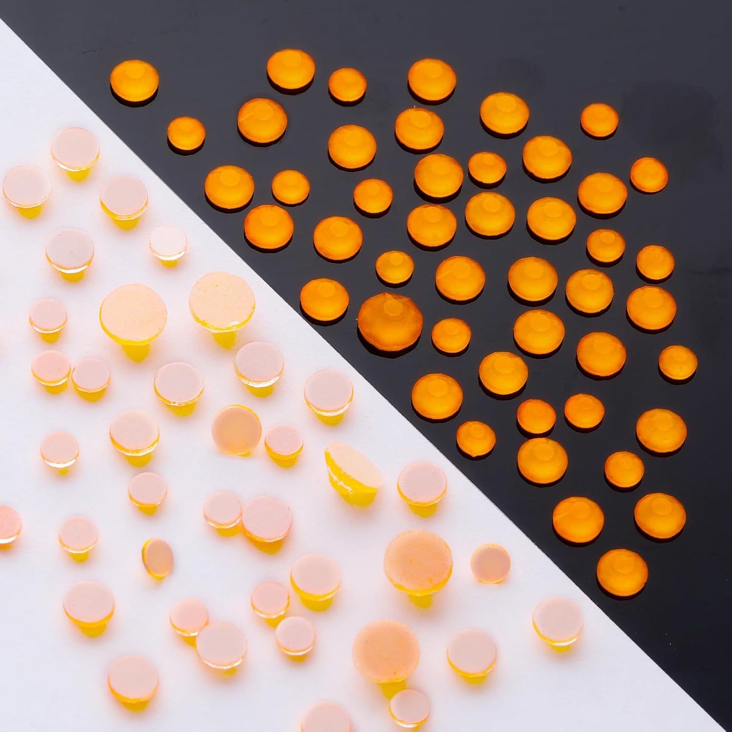 Neon Orange Flatback Rhinestones, Glass Rhinestones for Nail Art and Craft, Glue Fix, Loose Crystal Gemstones(Neon Orange, SS16, 1440pcs, 3.8-4.0mm)