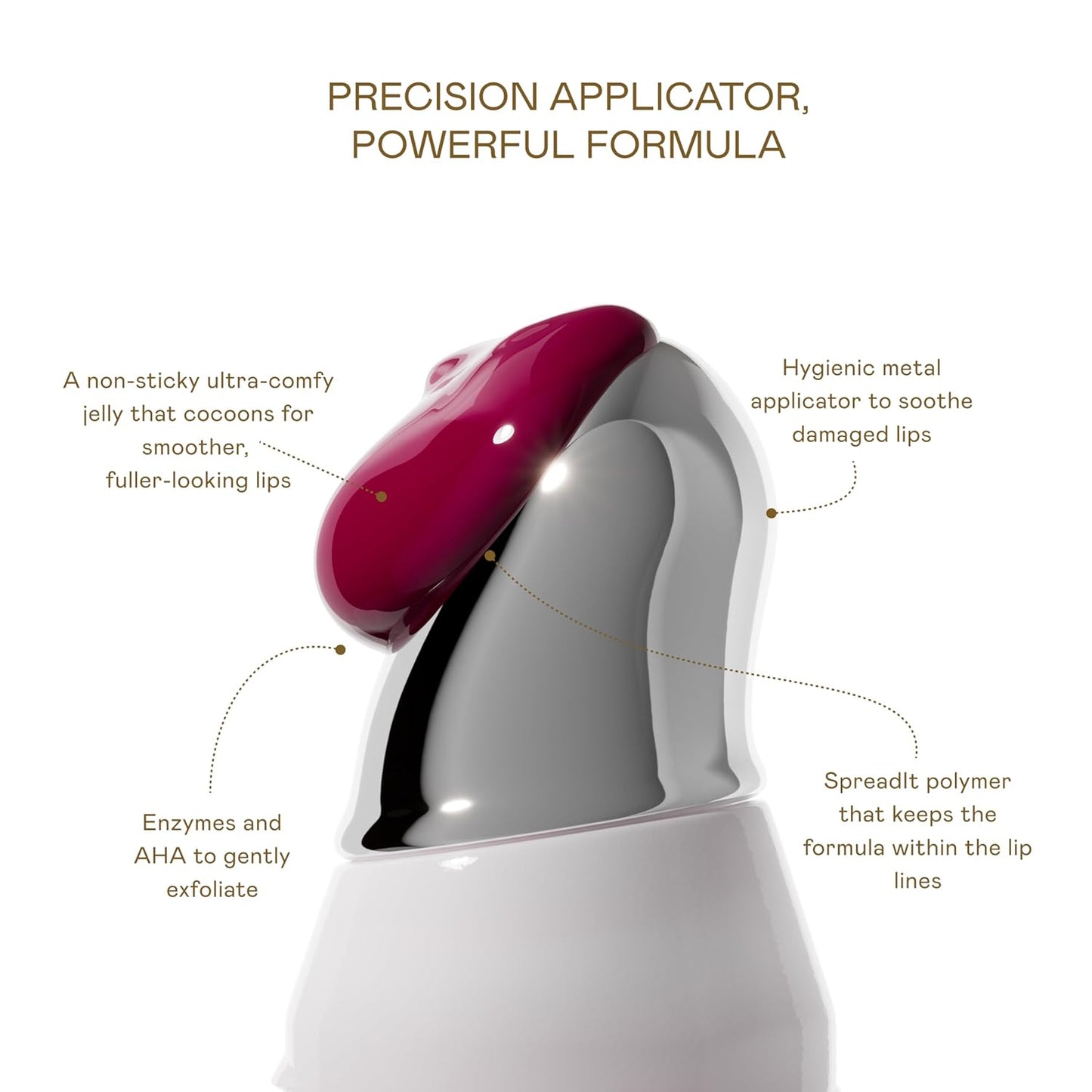 EADEM Le Chouchou Lip Softening Balm, Lip Gloss for Women, Lip Plumper & Lip Mask, Overnight Hydrating & Moisturizing Luxury Lip Balm, 0.5 oz, Bissap Glaze