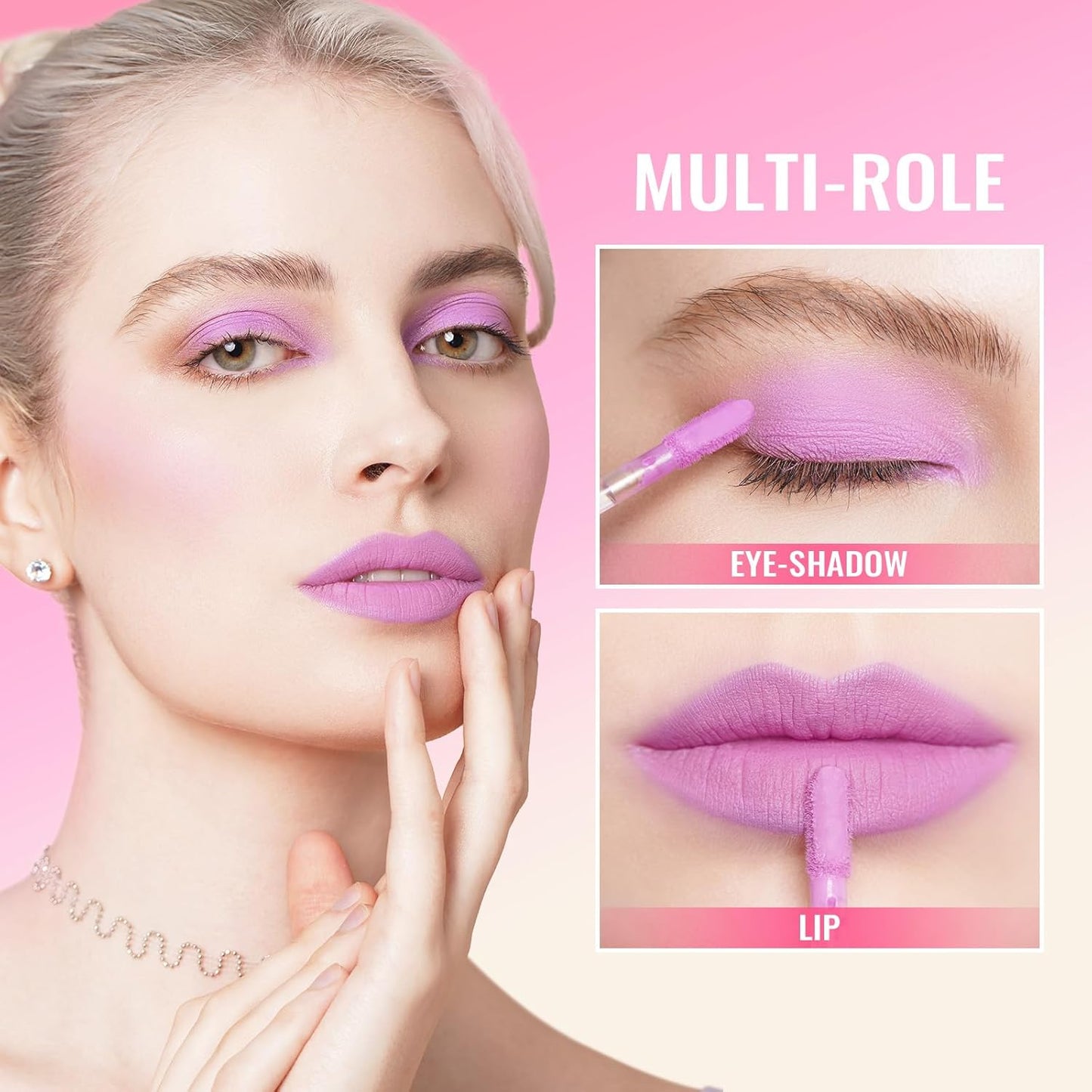 Oulac Matte Liquid Pinky Purple Lipstick for Women, Light Pink Lipstick Long Lasting Waterproof Lip Stain, No Transfer, Creamy High Pigmented Formula with Rose Oil, Vegan & Cruelty-Free, M14