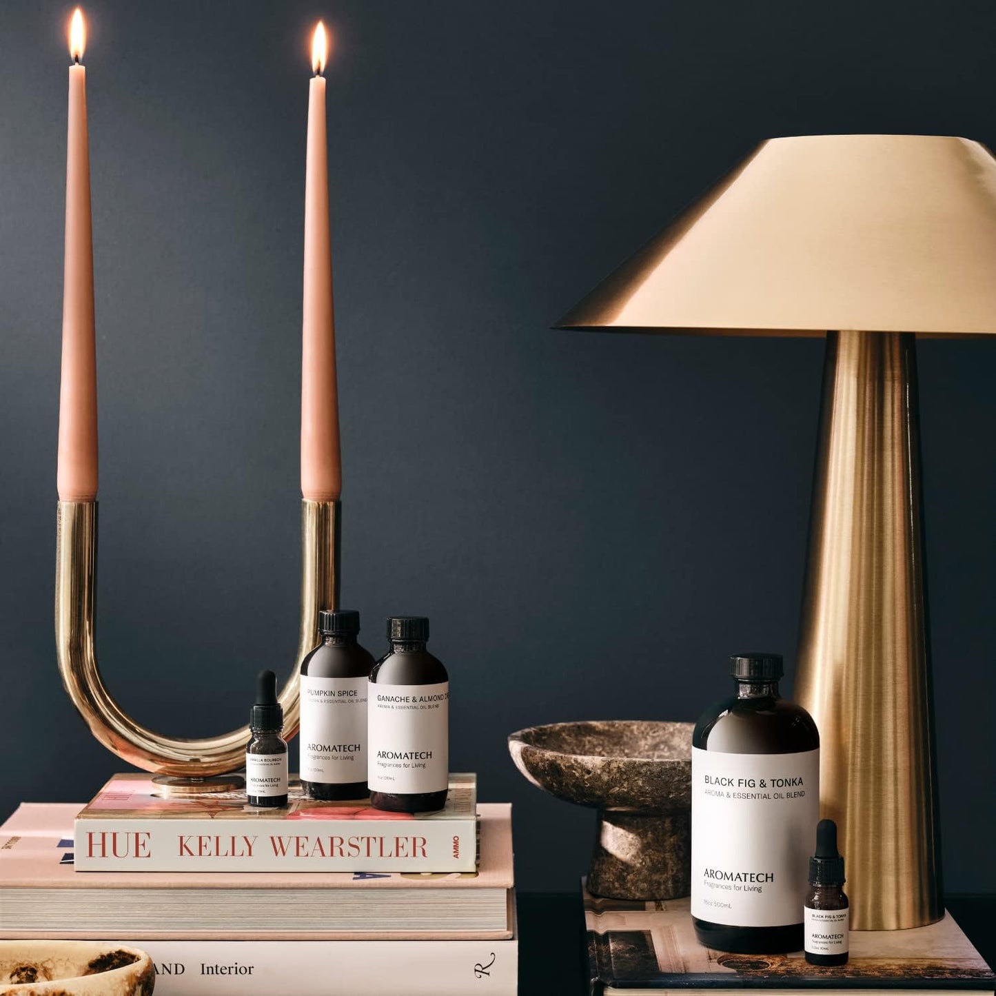 AromaTech Pumpkin Spice Aroma Essential Oil Blend: Luxury Hotel Inspired Aromatherapy with Pumpkin, Cinnamon & Vanilla Cream for Ultrasonic Diffusers & Nebulizers - 16 fl oz, 500 mL