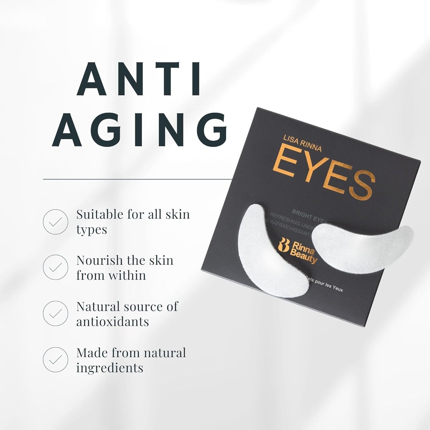 Rinna Beauty Bright Eyes Refreshing Under Eye Gel Cooling Patches