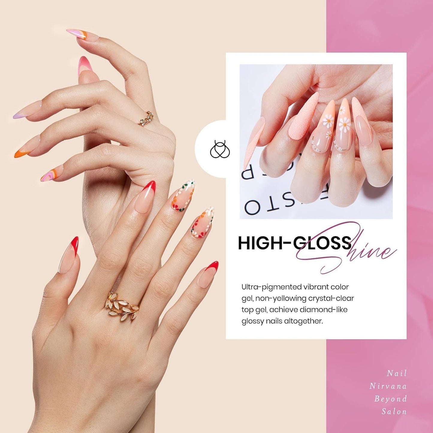 Beetles Fall Gel Nail Polish Set, 36 Colors Gel Polish Set Sparkle Red Pink Glitter Black Nail Kit Free Journey Collection with 3Pcs Base Top Coat Soak off Uv Gel Polish Manicure Kit