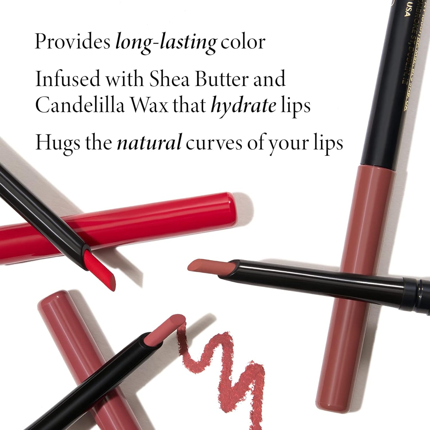 LAURA GELLER NEW YORK Modern Classic Lip Liner, Luxurious Creamy Long Lasting Lip Liner, Prevents Feathering and Fading, Beautiful Berry
