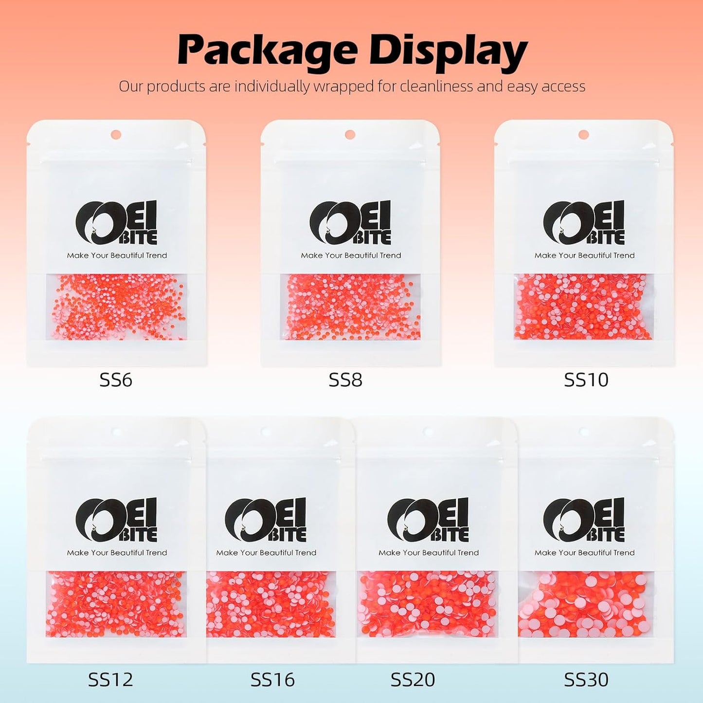 Neon Hyacinth Flatback Rhinestones, Glass Rhinestones for Nail Art and Craft, Glue Fix, Loose Crystal Gemstones(Neon Hyacinth, SS8, 1440pcs, 2.3-2.5mm)