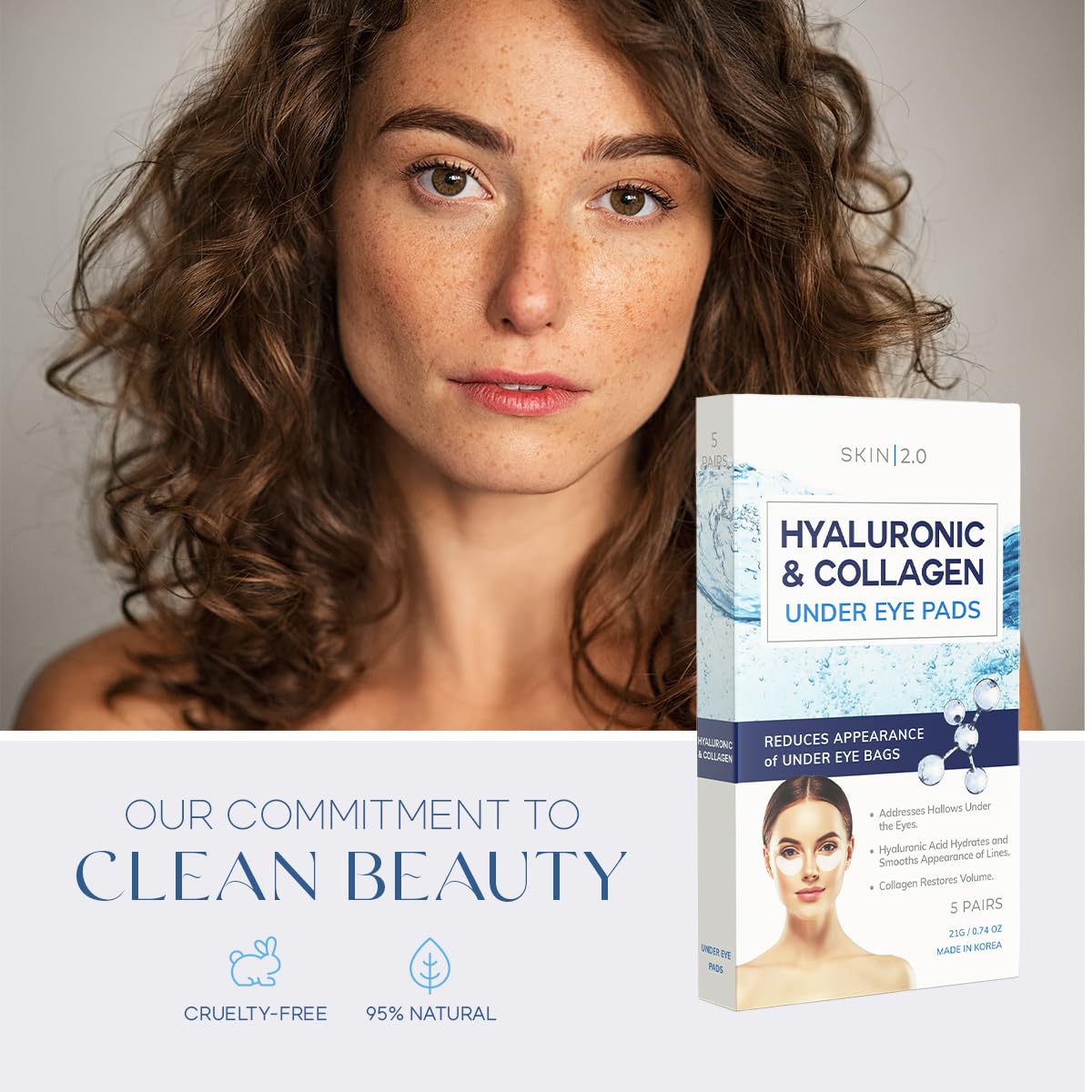 Anti-Aging Eye Pads - Hydrating, Firming, Reducing Under Eye Bags & Wrinkles, 5 Pairs