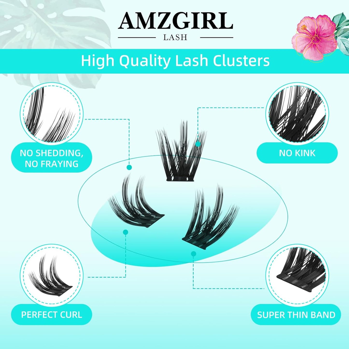 Lash Clusters Wet Look 168Pcs Eyelash Cluster Ultra-Thin Lash Band Eyelashes Extensions Spiky Anime Wide Span Lashes(Orchid,C-10mm)