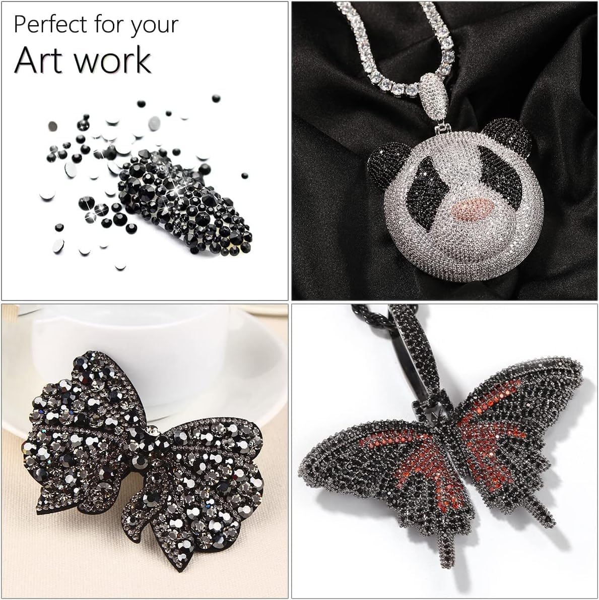 16000PCS Black Violet AB Resin Rhinestones for Crafting 3mm 4mm 5mm Purple AB Flatback Jelly Stones Bulk Diamonds Gems for Face Eyes Makeup Mugs Tumblers Bottles DIY Crafts Clothes Shoes Phones