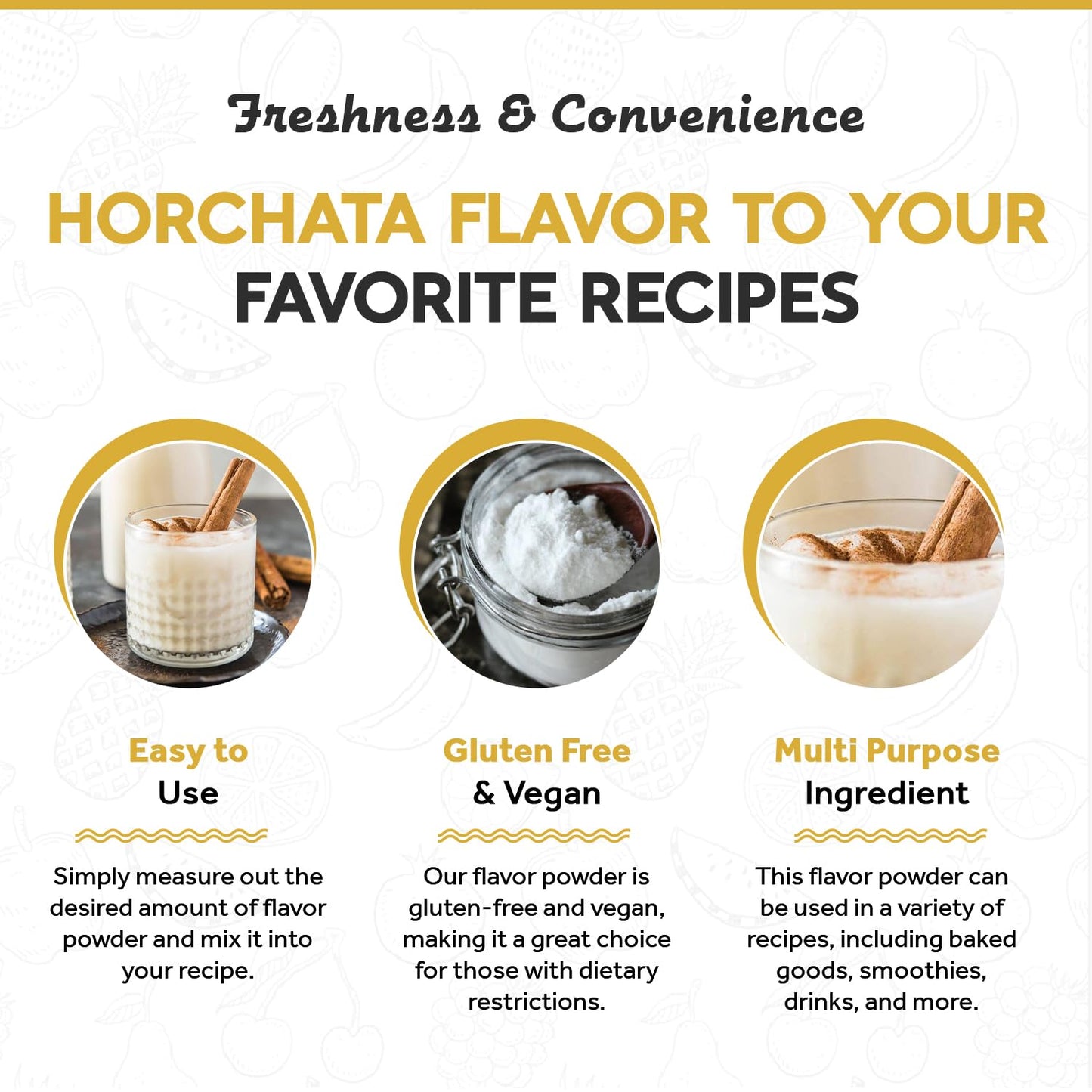 Fanale Premium Horchata Bubble Tea Flavoring Powder | Perfect for Baking, Smoothies, Desserts and Drinks | Instant Flavoring Powder for Boba Milk Tea - 2.2 Pounds (Pack of 10).