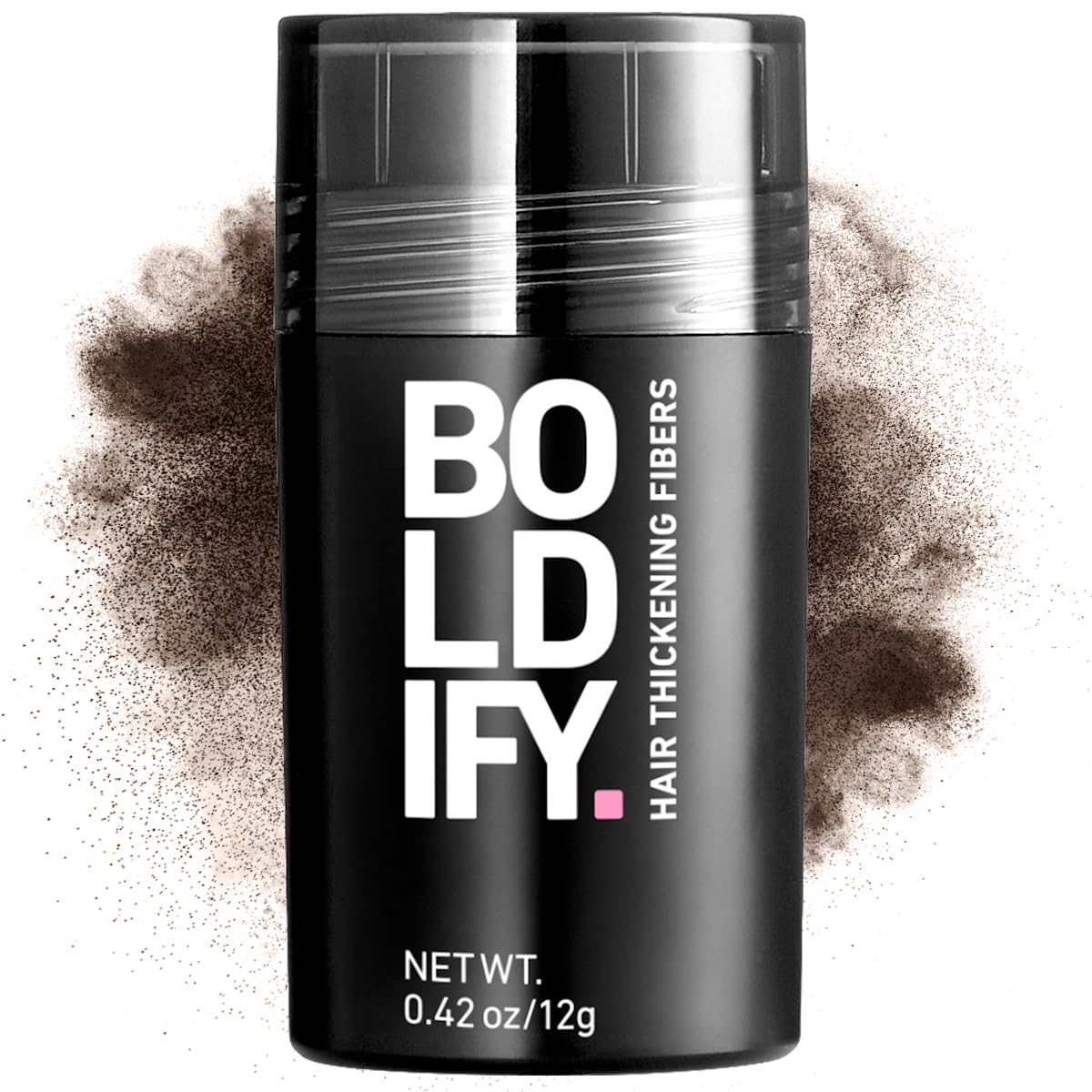 BOLDIFY Hair Fibers (12g) - Fill In Thinning and Fine Hair for an Instantly Fuller, Thicker Look - 14 Shades for Women & Men - Dark Brown