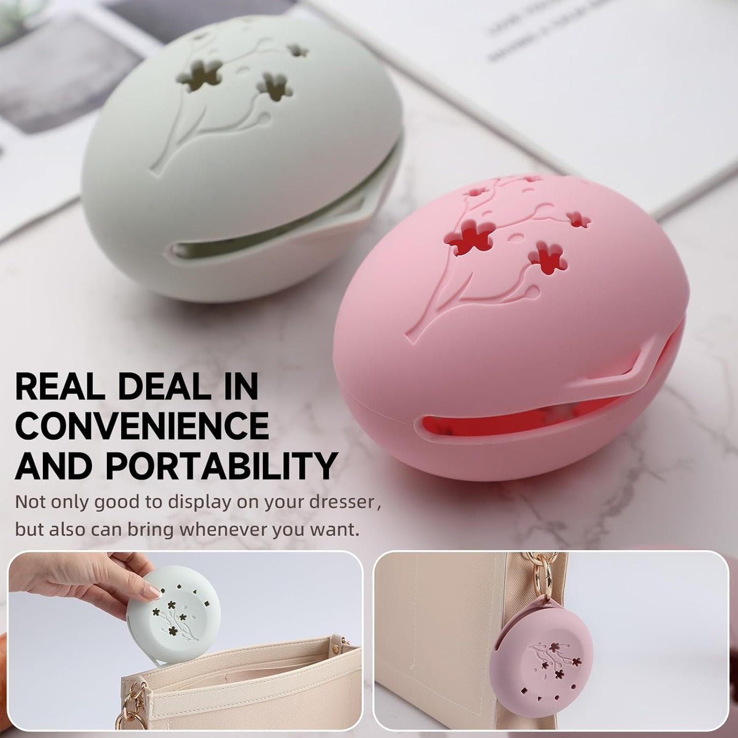 2 Pcs Makeup Sponge Holder,Beauty Blender Case, Powder Puff case, Beauty Blender Holder for Travel (Light Green)
