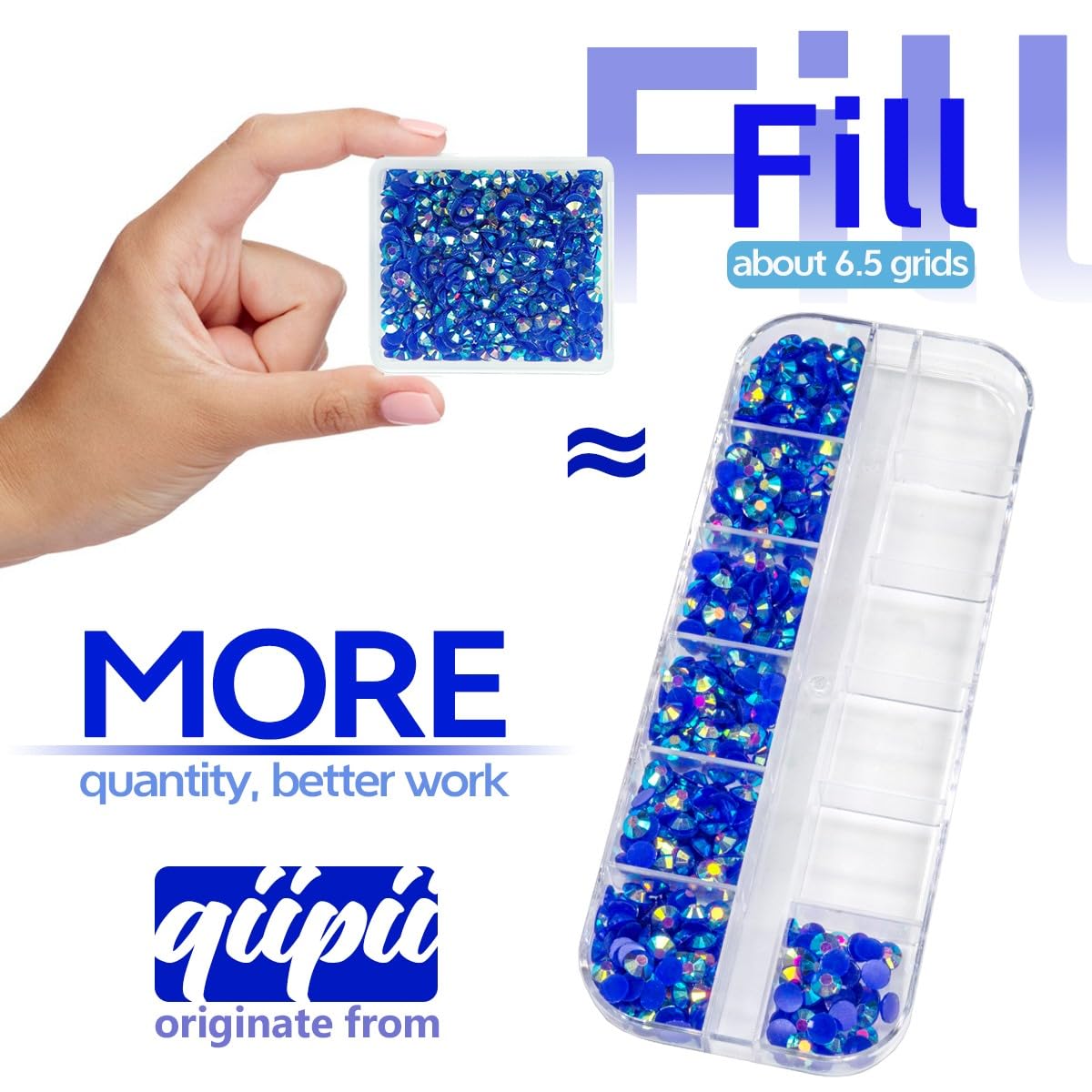 Dark Blue AB Resin Rhinestones for Crafting 3mm 4mm 5mm Royal Blue Flatback Jelly Stones SS10 SS16 SS20 Non-Hotfix Diamonds Crystals Gems for Nails Face Eyes Makeup Tumblers Bottles DIY Crafts