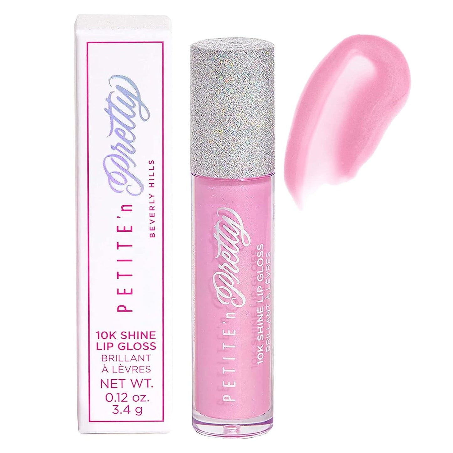 Petite 'N Pretty 10K Shine Lip Gloss for Girls (Gia Pink) - Makeup for Kids, Tweens, Teens - High Shine, Soft, Hydrating, Lightweight, Made in the USA