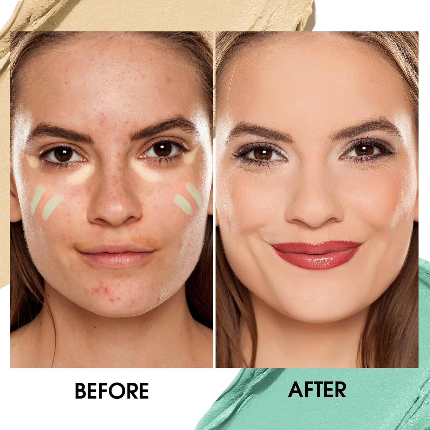 Contour Stick Corrects Skin Tone Bronzer Waterproof Sweat Resistant Concealer Creamy Concealer Purple