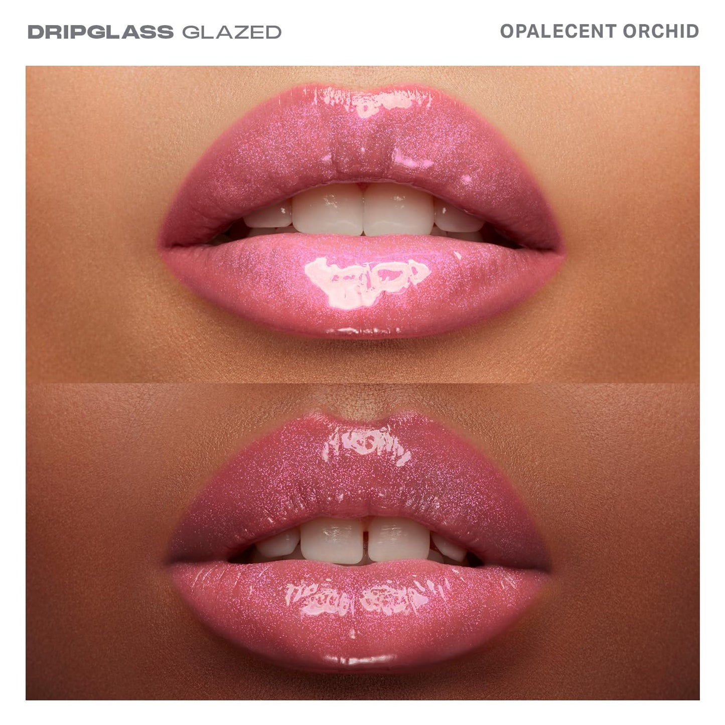 Morphe Dripglass High Shine Lip Gloss - Glazed, Semi-Sheer & Nourishing Lip Makeup - Buildable Formula Infused with Plant-Derived Squalane & Vitamin E - Opalescent Orchid (0.13 oz)