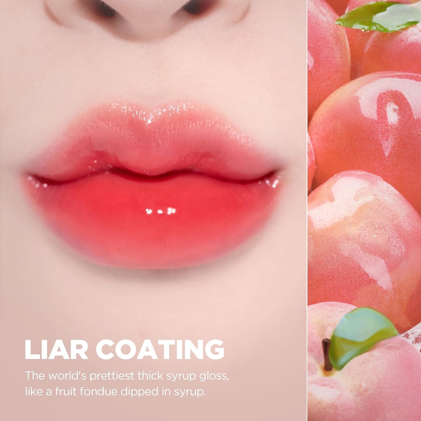 lilybyred Bloody Liar Coating Tint | Korean Glossy Lip Stain, Vivid & Juicy Color, Syrupy Shine, Moisturizing, Long-Lasting & Smudge-Proof, Non-Sticky, Lightweight, 0.14 oz. (04 Shy Peach)