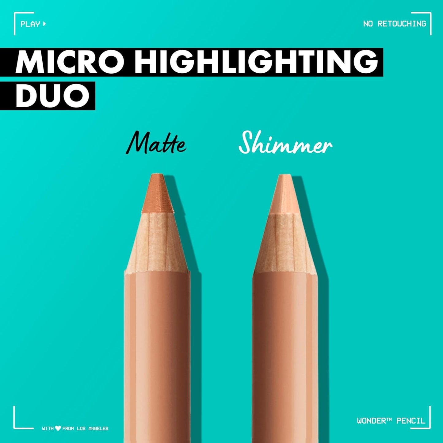 NYX PROFESSIONAL MAKEUP Wonder Pencil, Multi-Use Micro Highlighter & Concealer Stick - Medium Peach