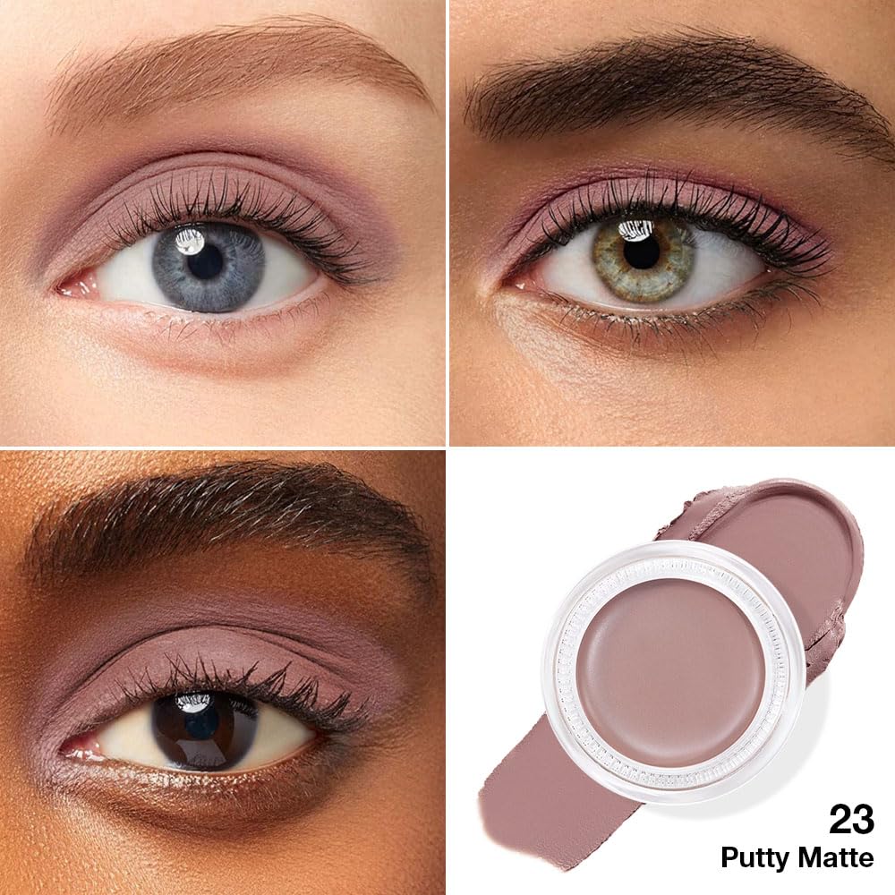 Kaely Single Cream Eyeshadow Pot, Putty Matte Eye Shadow for Older Women High Pigmented Waterproof, Natural Eyeshadow Palette Makeup Brightener, sombras en crema para ojos, Blendable, 23