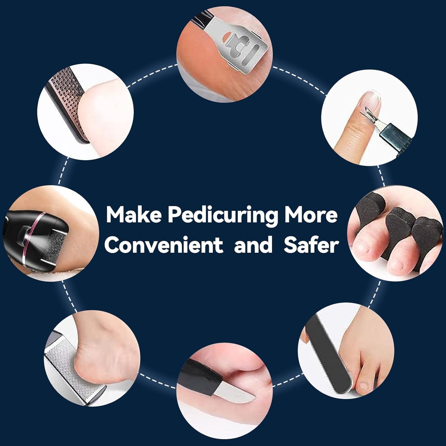 Wea&Hea Electric Callus Remover for Feet with 3 Roller Heads 2 Speed Rechargeable Waterproof Professional Pedicure Kit 17 in 1 Foot File Tools Perfect for Dead Hard Cracked Dry Skin