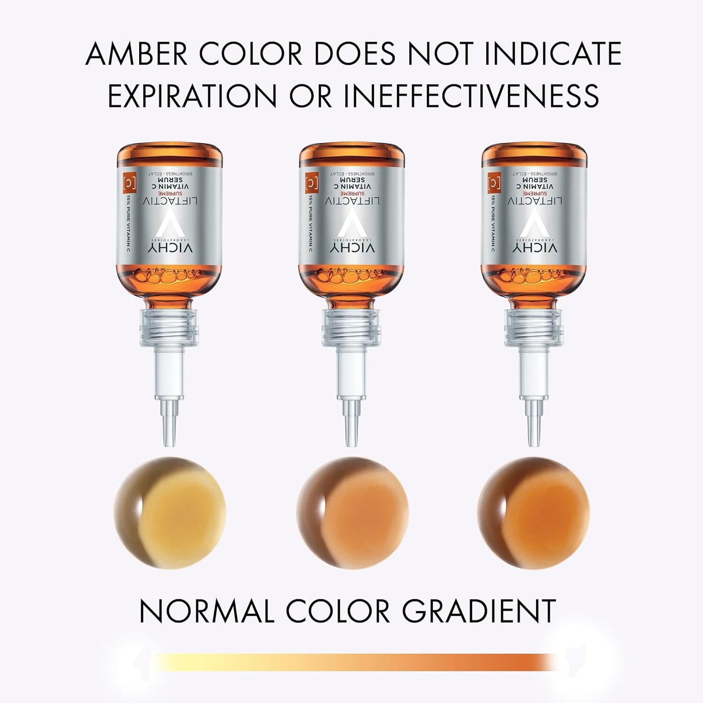 Vichy LiftActiv Vitamin C Serum For Face, Brightening Serum With Pure Vitamin C + Hyaluronic Acid + Vitamin E, Reduces Fine Lines, Smooths Skin Texture, Improves Radiance, Anti Aging