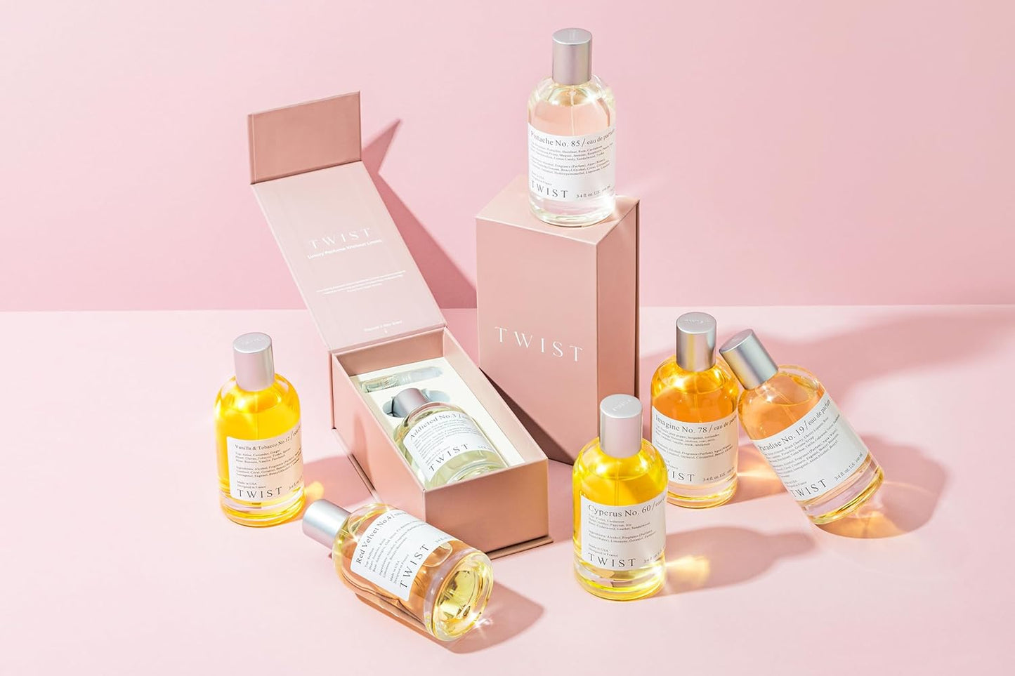 Twist Drunk in Luxe No. 120 - Inspired by Kilian's Angel Share, Long-Lasting Perfume for Women and Men, Paraben-Free, Vegan, Clean Ingredients, Unisex Fragrance – Spray 100 ml | 3.4 fl. oz.