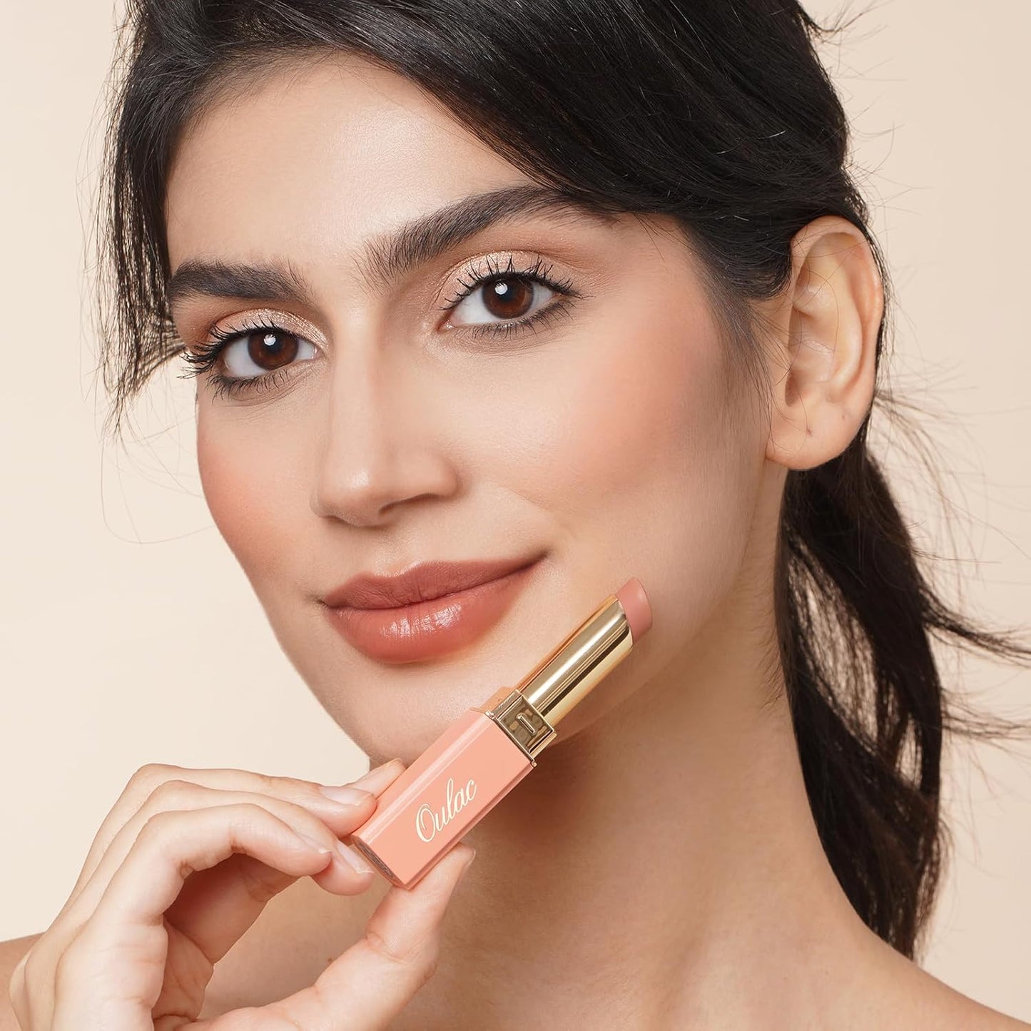 Oulac Color Rich Satin Lipstick - Pink Brown Full Coverage Lip Color, Creamy Silky-Smooth, Moisturizing, Satin Matte Finish, Infused With Shea Butter, Vegan & Clean Beauty, 4g, SG11 Breathtaking