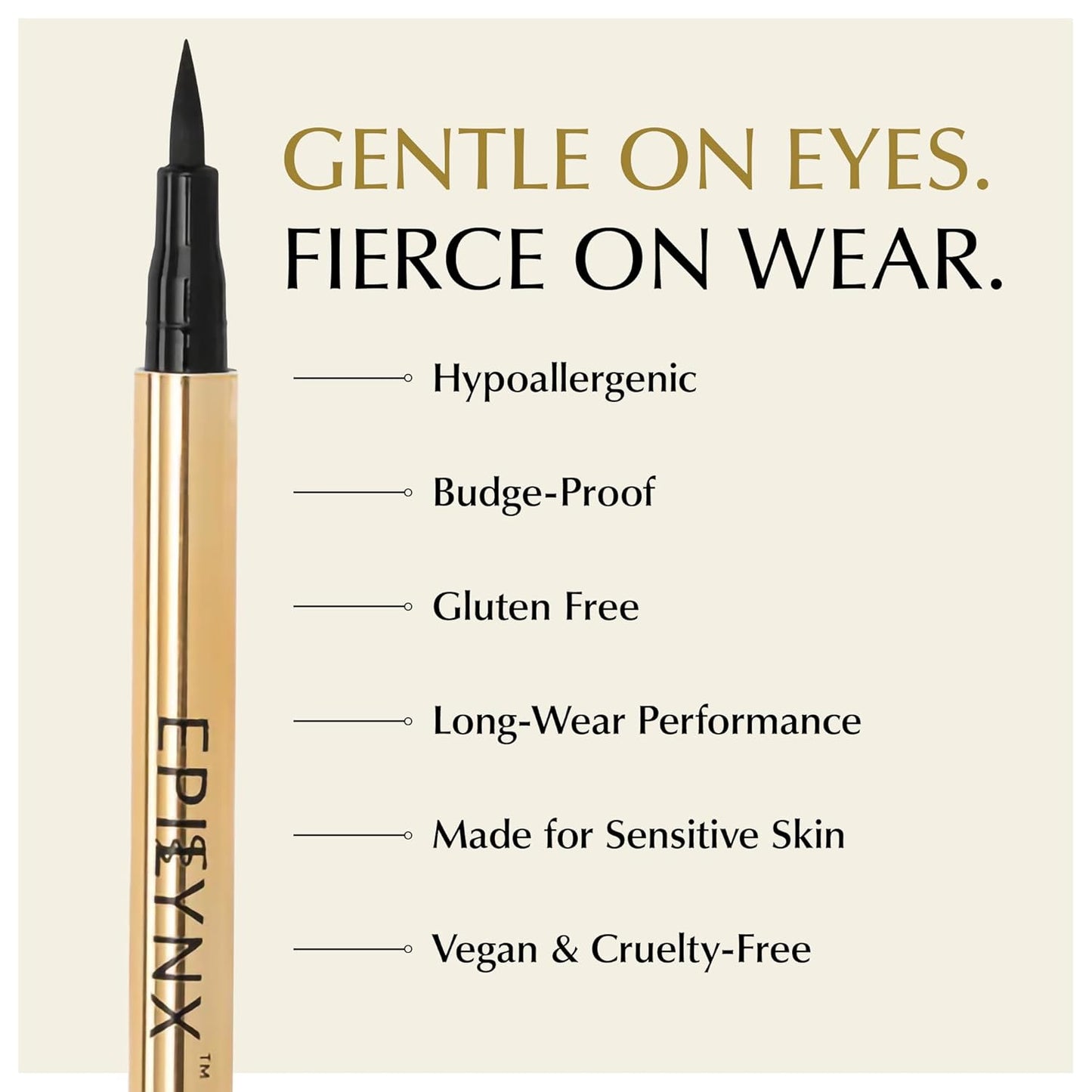 Waterproof Liquid Eyeliner - Smudge-Proof, Long-Lasting Vegan Liquid Eyeliner Pen with Precision Tip for Smooth Application, Gluten-Free, Hypoallergenic Eye Liner - 2mL Shimmer Spring Green