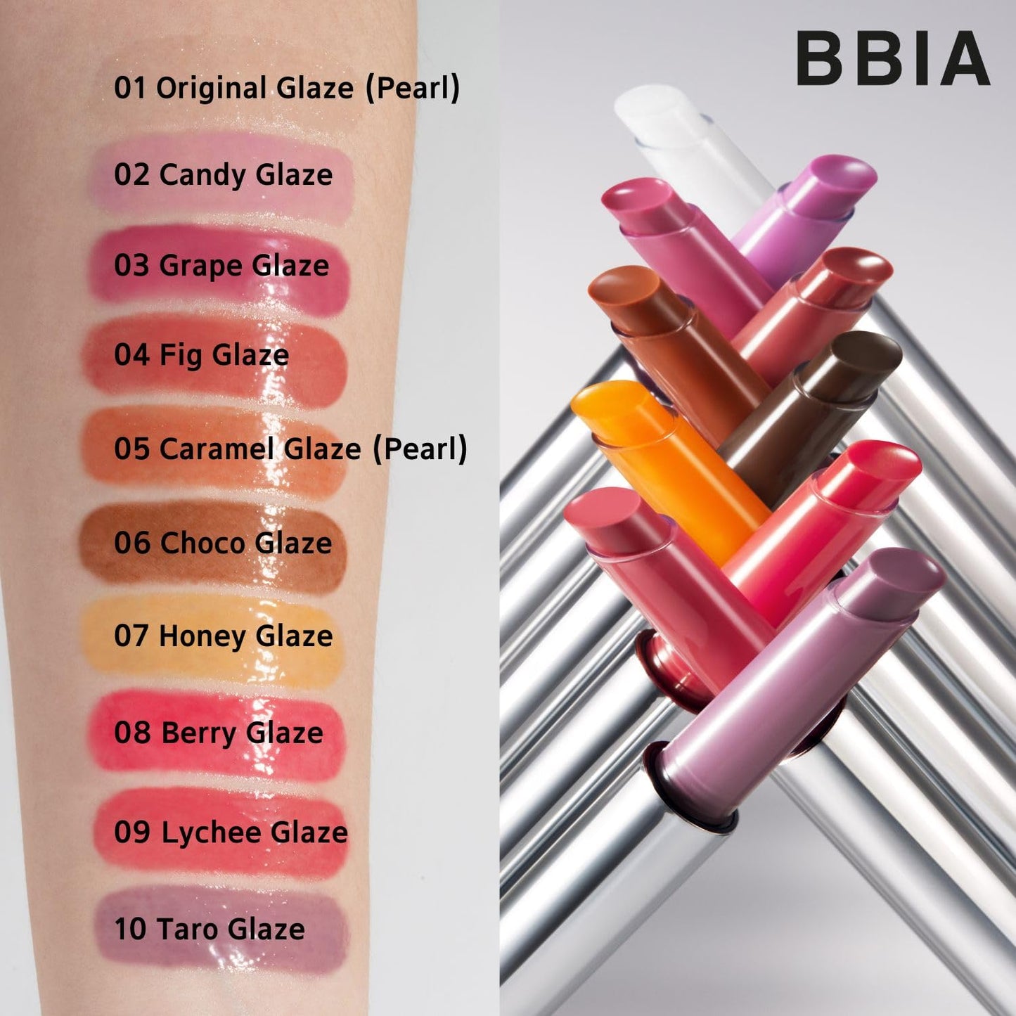 BBIA Over Glaze Stick - Lip Plumping Gloss Melting Balm Lipstick, Intensive Volume Up, High Shine & Glossy, Ultra Watery Moisturizing & Volumizing, Glowy Texture, Korean Lip Makeup (01 ORIGINAL GLAZE)