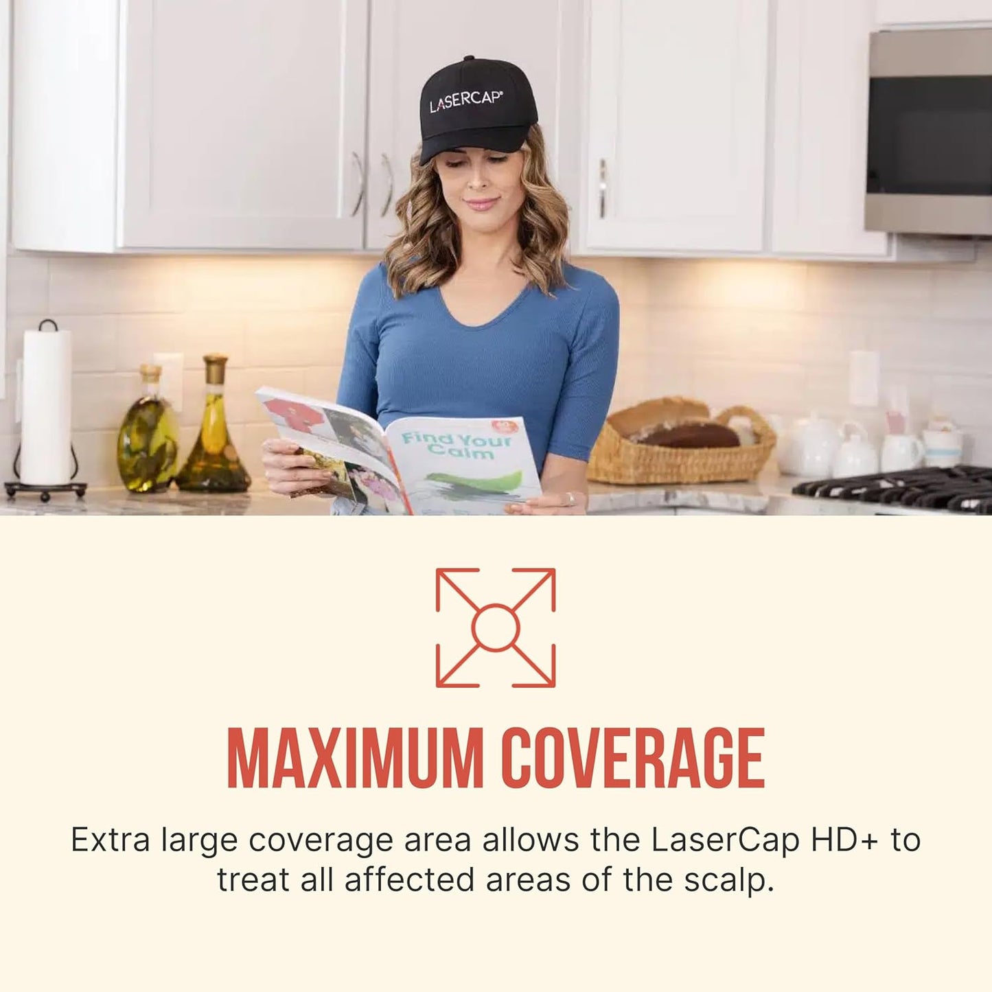 LaserCap HD+ Red Light Therapy Cap – Wearable Light Device for Thinning Hair – 304 Diodes with Hands-Free, Rechargeable, Portable Design for Men & Women – Includes Battery Pack & Travel Case