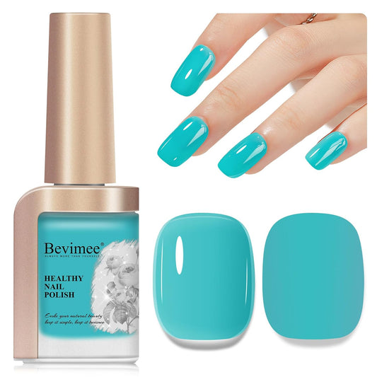 Quick Dry Nail Polish, Pastel Green Nail Lacquer Regular Fast Dry Fingernail Polish Bulk Non Gel Long-Lasting DIY Salon Gift For Women