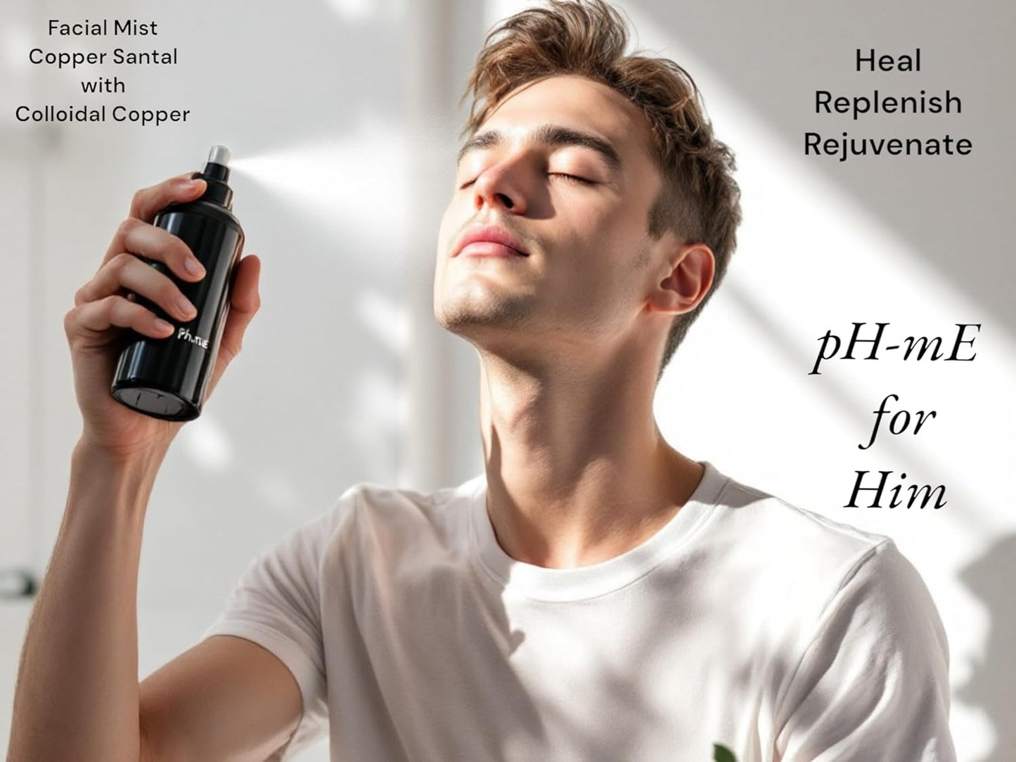 Hydrating Cleaning Face Mist, Copper Rose, Pure, Natural, Organic Ingredients Helps your Skin Reduce Wrinkles, Fine Lines, Inflammation, Acne, for Clear Beautiful Skin (2oz)