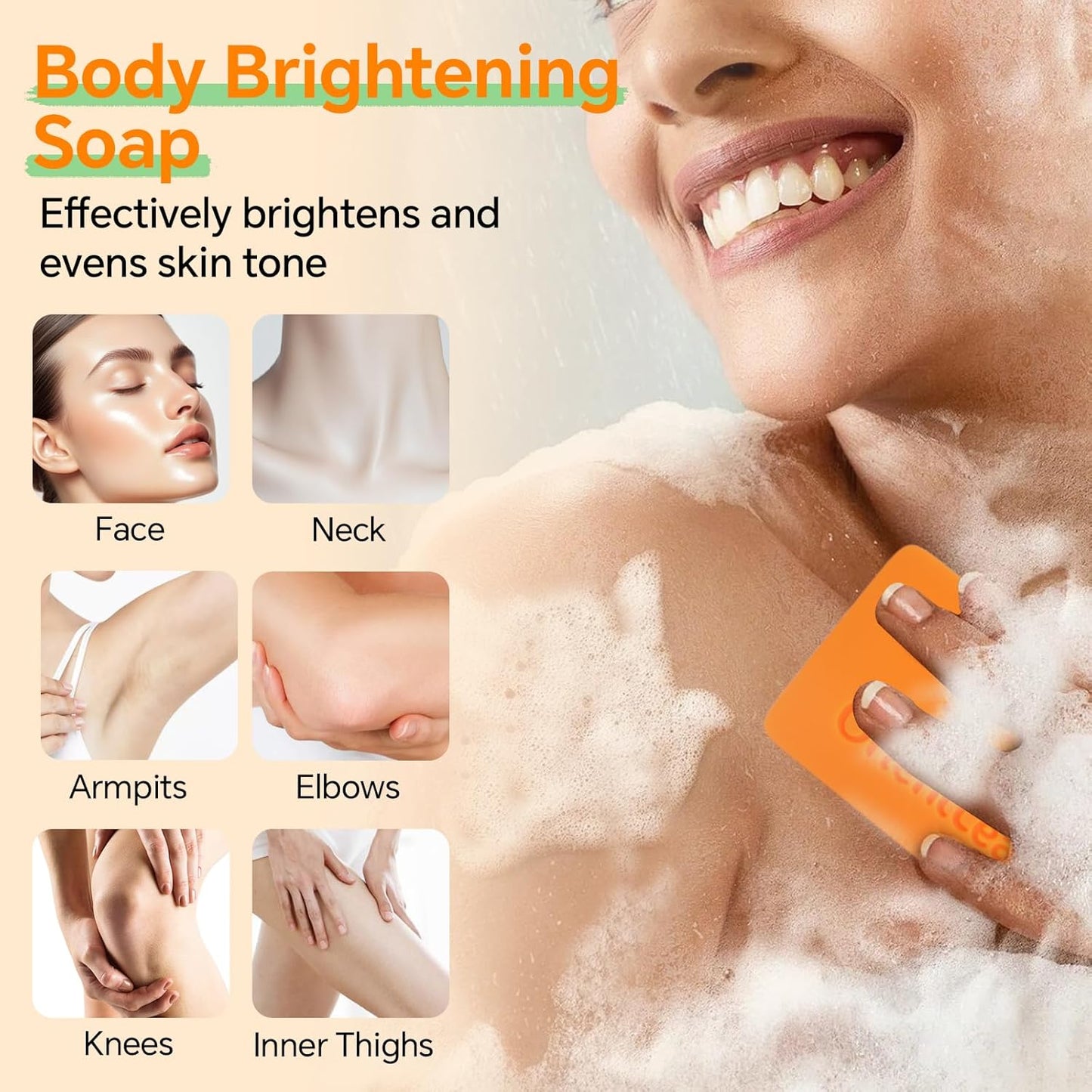 Kojic Acid and Turmeric Soap for Dark Spots Remover, Brightening, Hyperpigmentation for Face, 4oz x 2 BARS