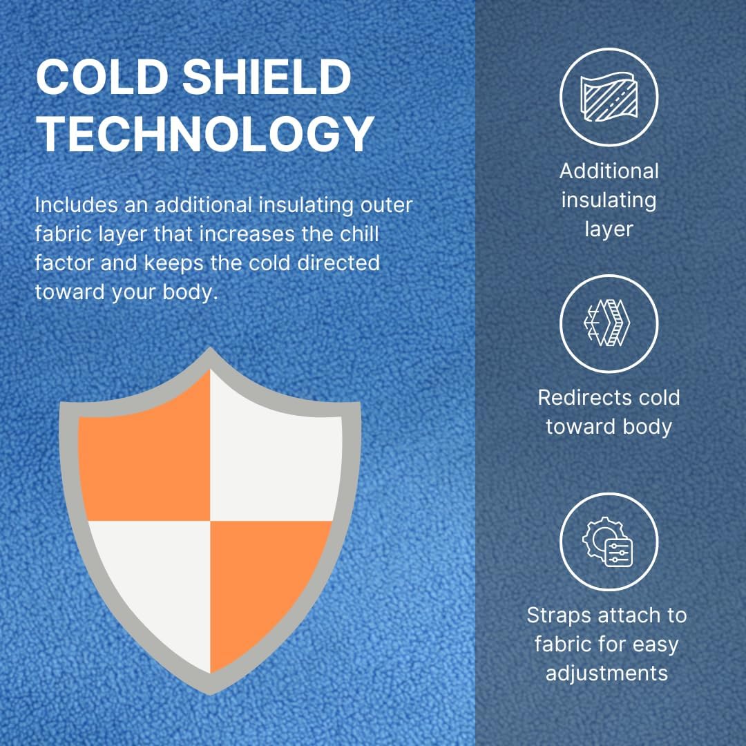 FlexiKold Ice Packs for Injuries Reusable with Straps – Cold Compress Gel Cold Pack, Ice Pack for Knee, – Flexible Medical Ice Wrap for Back, Shoulders, Legs, Muscle Pain – Standard – 2 Pk