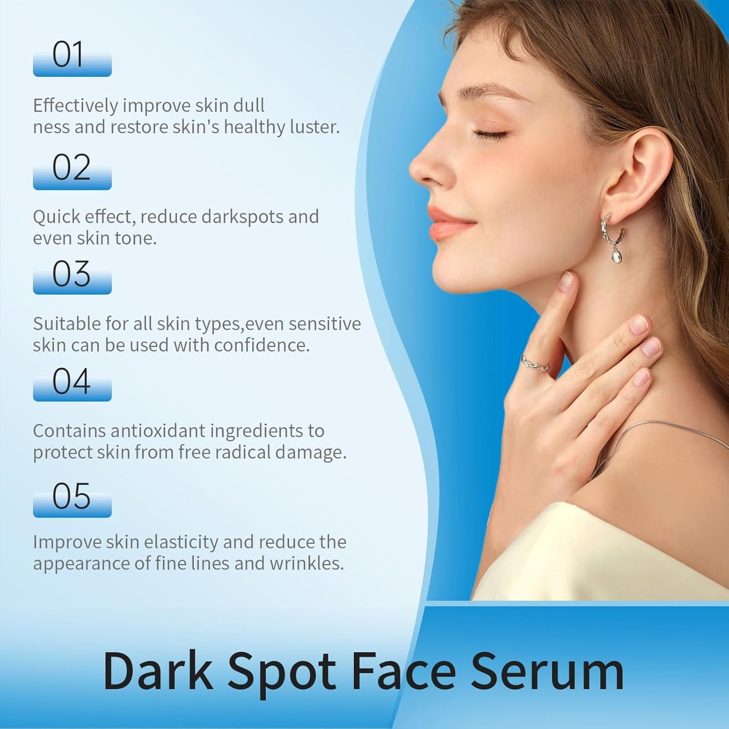 Dark Spot Remover for Face,Dark Spot Corrector, Dark Spot Serum for Sun Spots, Age Spots, Brown Spots,Acne Scars,Melasma Brown Spot -Advanced Formula with Niacinamide Retinol for Women (1.0 Fl Oz)