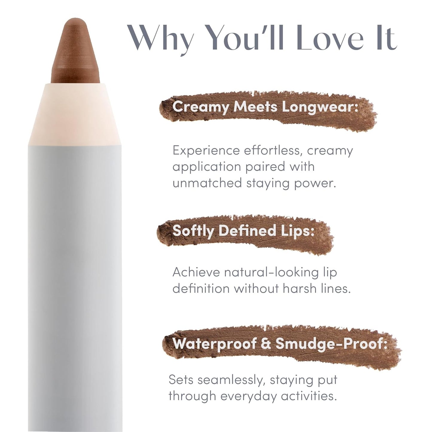 Soft Definition™ Longwear Lip Liner – Smudge-Resistant, Waterproof Precision Pencil for Effortless Shaping – Vegan & Cruelty-Free All-Day Wear Lip Definition (Almond)