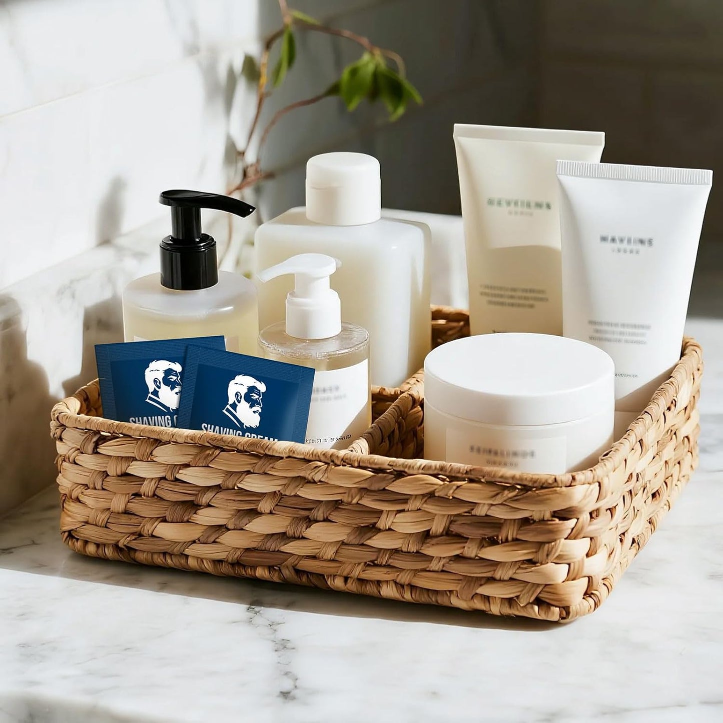 Shaving Cream Bulk Travel,8ml/0.28 oz Travel Shave Cream Disposable Shaving Cream in Bulk for Hotel Homeless （Jasmine，pack of 100)