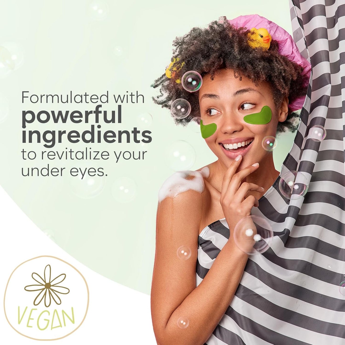 Green Tea Eye Patches (30 Pairs) Eye Mask | Eye Masks with Niacinamide & Hyaluronic Acid | Under Eye Patches for Dark Circles | Under Eye Patches for Puffy Eyes | Eye Care