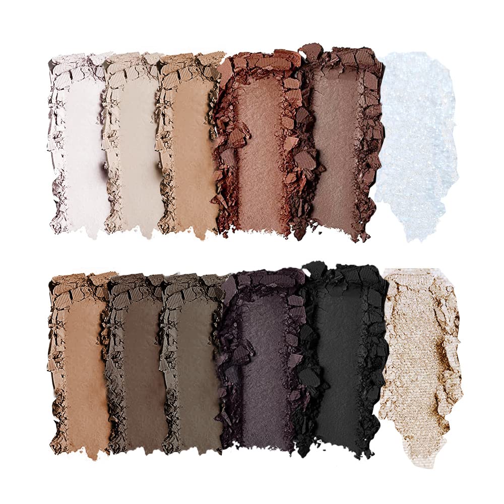 Eye Makeup Eyeshadow Palette with eye shadow primers black white highlighter Matte Shimmer Pallet 12 Natural Nude Colors Make Up Gift Kit
