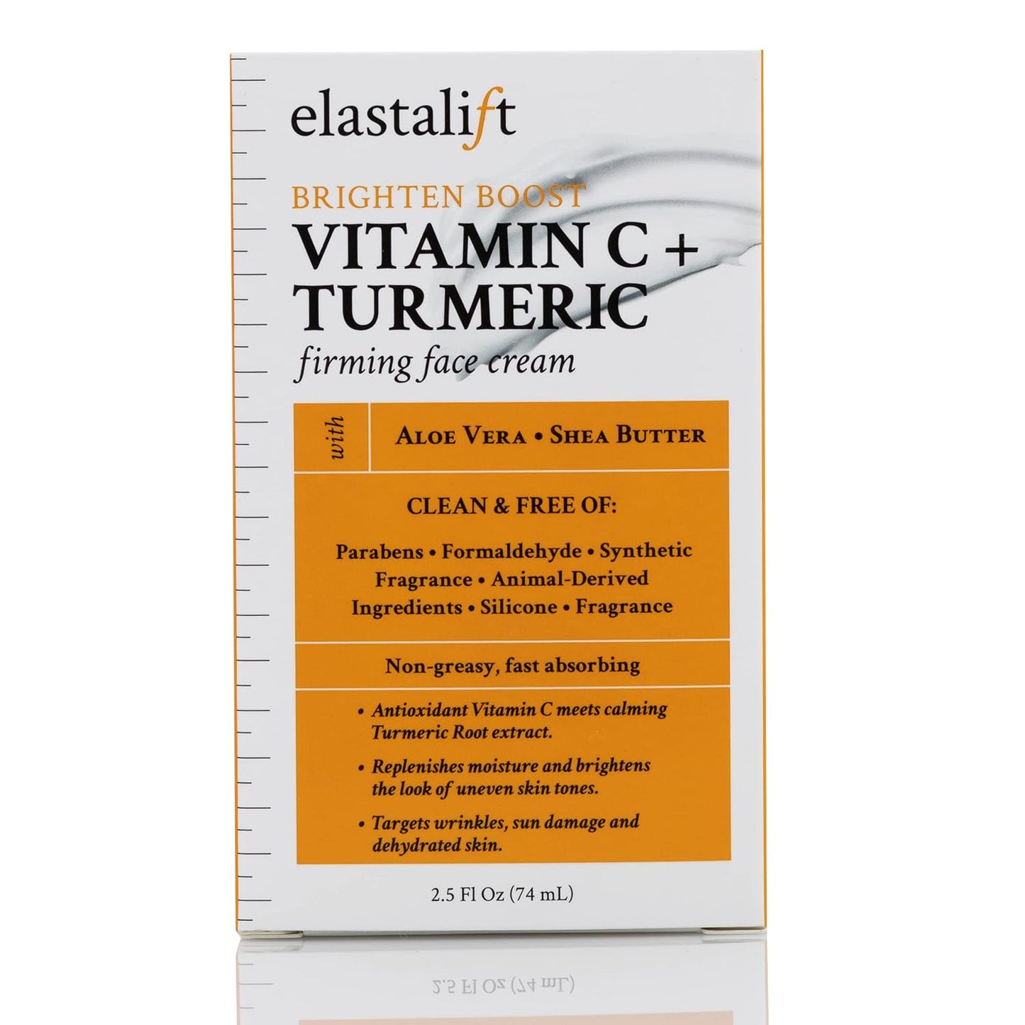Elastalift Vitamin C Firming Face Cream Moisturizer Skin Care Facial Lotion, Potent Vitamin C Gel Cream For Face Targets Dry Skin, Age Spots, Wrinkles, Hyperpigmentation, & Sun Damaged Skin, 2 Fl Oz
