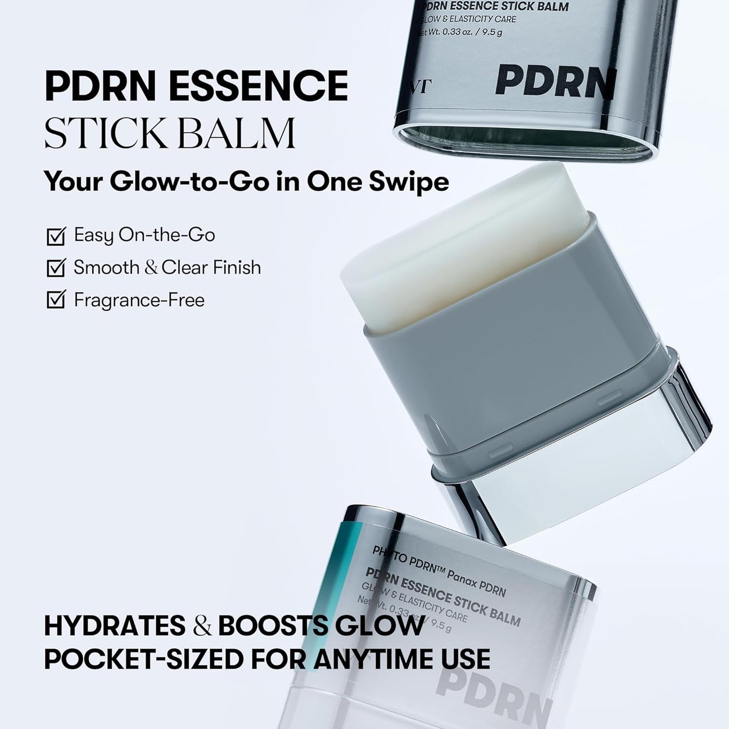 VT COSMETICS PDRN Essence Stick Balm, PDRN Collagen Multi Wrinkle Stick, All-in-One Eye & Neck Treatment, Glow Makeup Base & Face Treatment Balm, Plumping, Fine Lines (0.33 oz.)