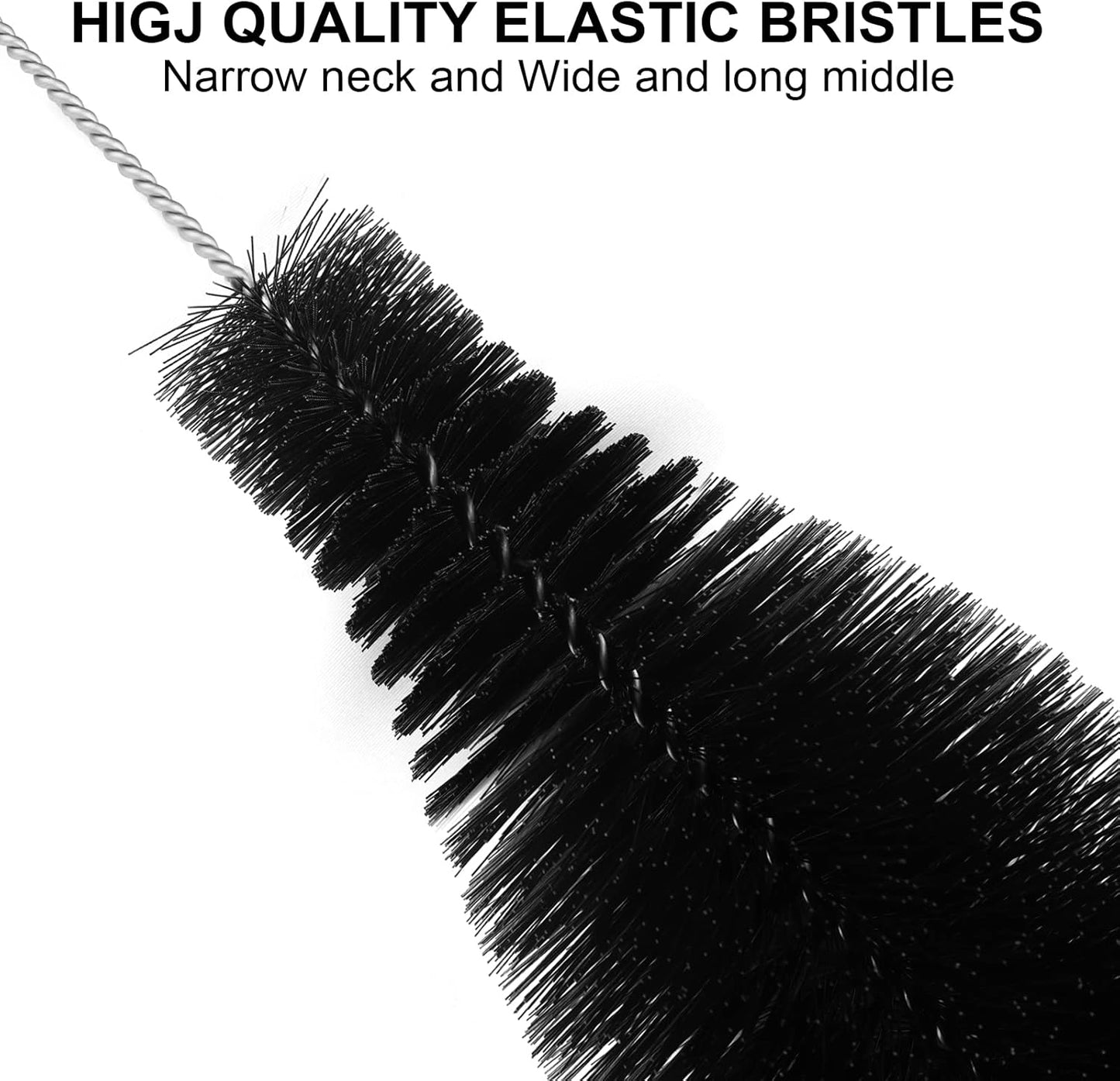 Bottle Brush, Bendable Long Handle Cleaner Brushes for Cleaning Neck Bottles, Baby Bottles, Water Bottles, Tumblers, Flask, Bird Feeder, Vase and Home Kitchen Sink Cleaning Brush