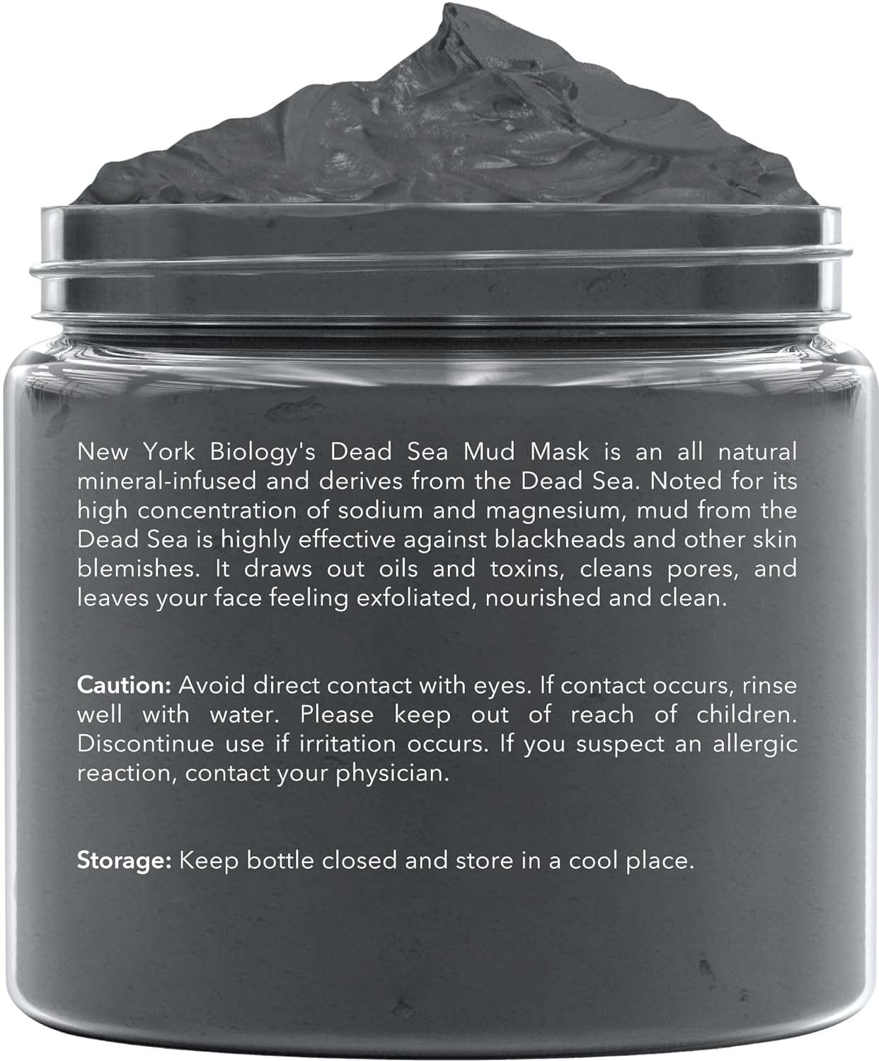 New York Biology Dead Sea Mud Mask for Face and Body | with Lavender | Spa Quality Pore Refiner for Oily Skin | Natural Skincare for Women & Men | Tighten Skin for A Healthier Complexion | 8.8 oz