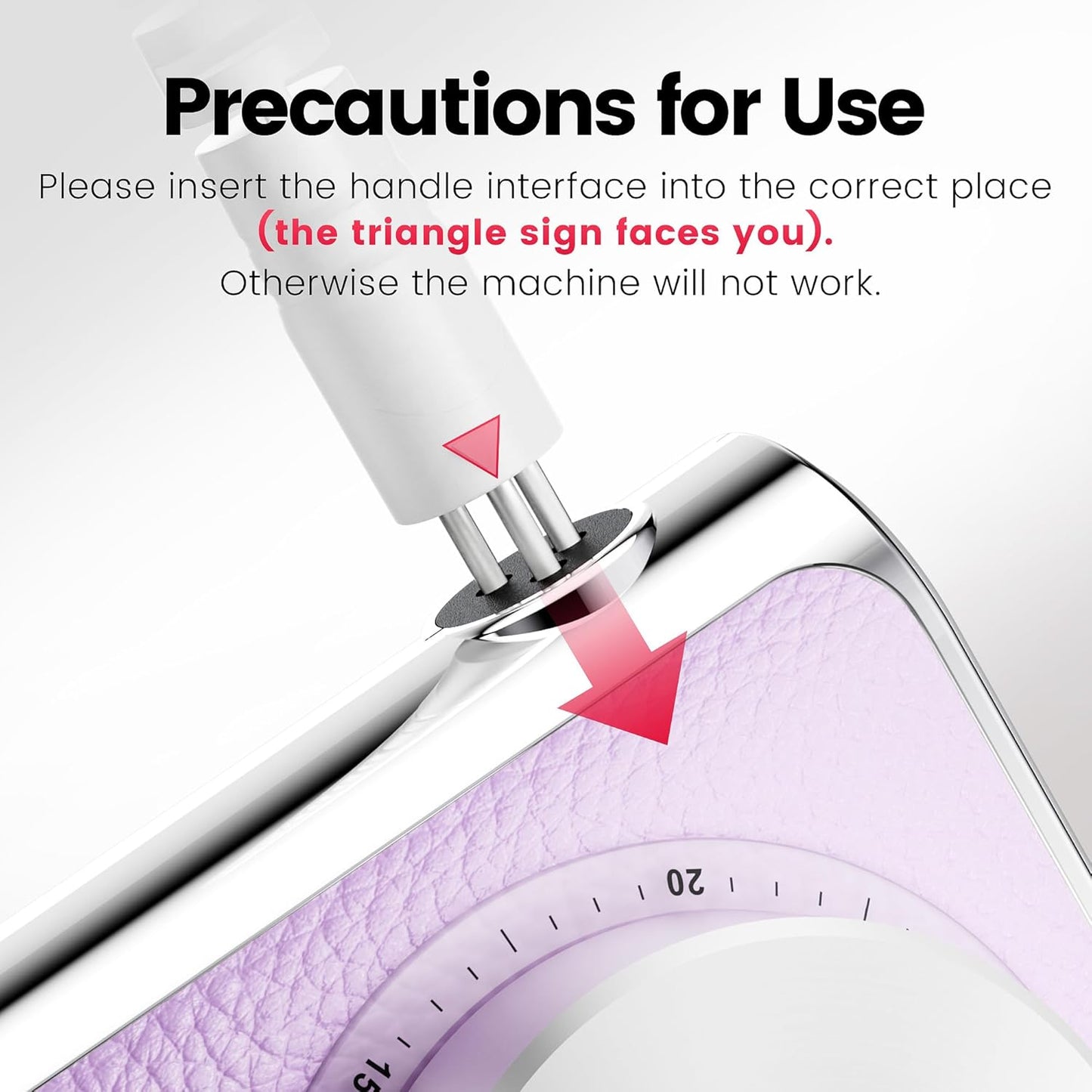 L'UGX Professional Nail Drill 30000RPM, Cordless Rechargeable Electric Nail File for Acrylic Nails Gel Polishing, Efile Nail Kit for Manicure Pedicure, Low Noise Low Vibration, 7Pcs Drill Bits, Purple