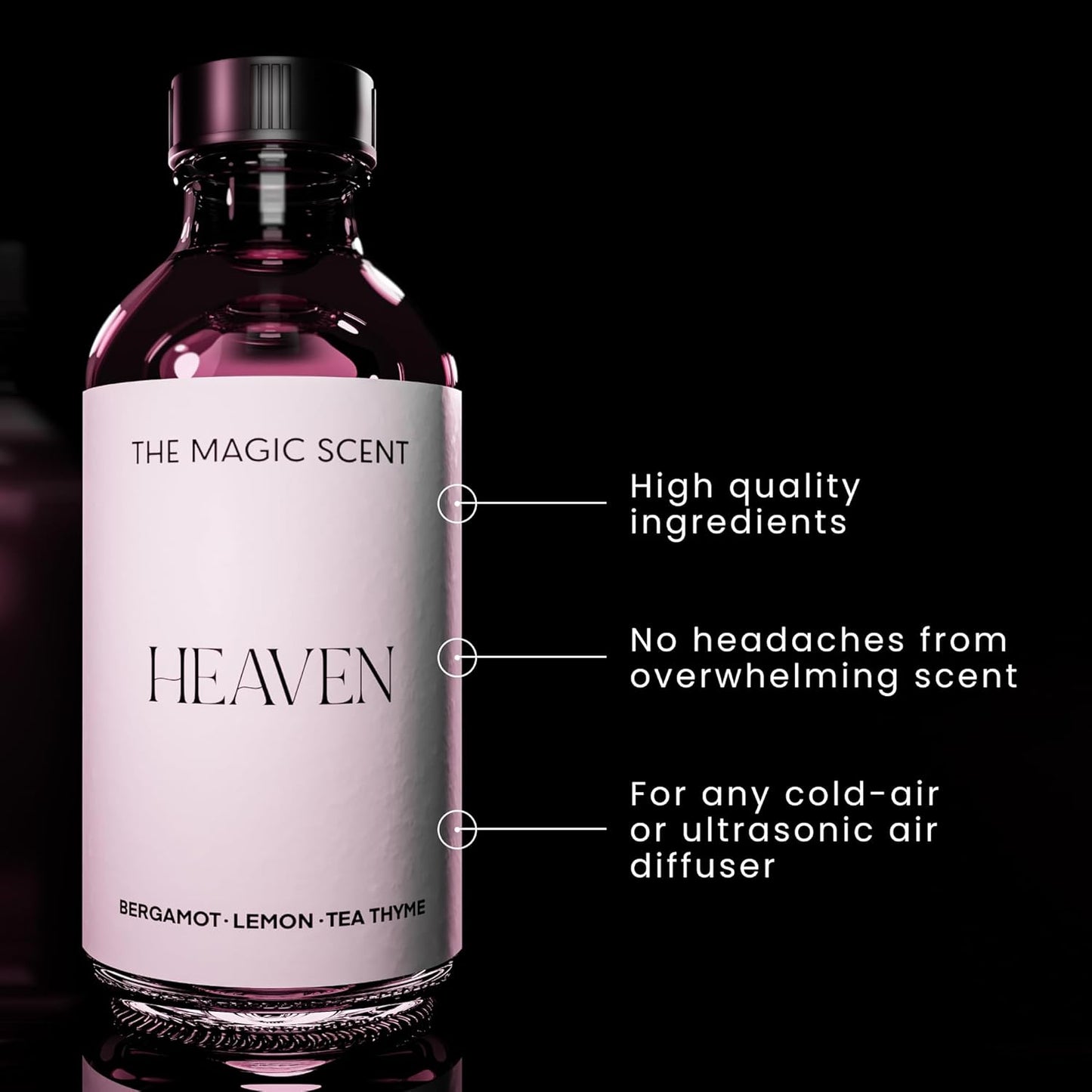 Heaven Diffuser Oil Scent - Cold-Air & Ultrasonic Fragrance Oil for Diffuser Inspired by The Aria Hotel, Las Vegas - Essential Oils for Diffusers Aromatherapy - 8.5 fl oz, 250 mL